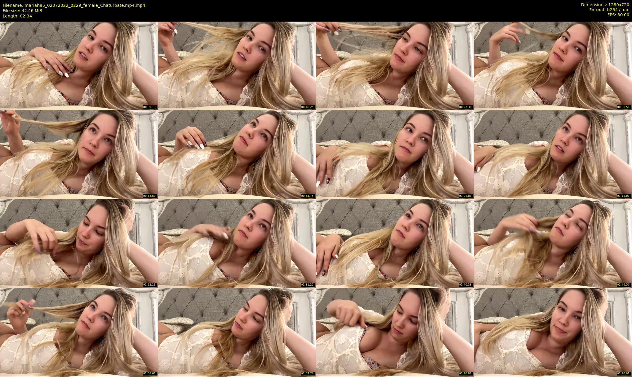 mariah95 — 3 minute Chaturbate female cam show recording, 720p, Jul 2, 2022