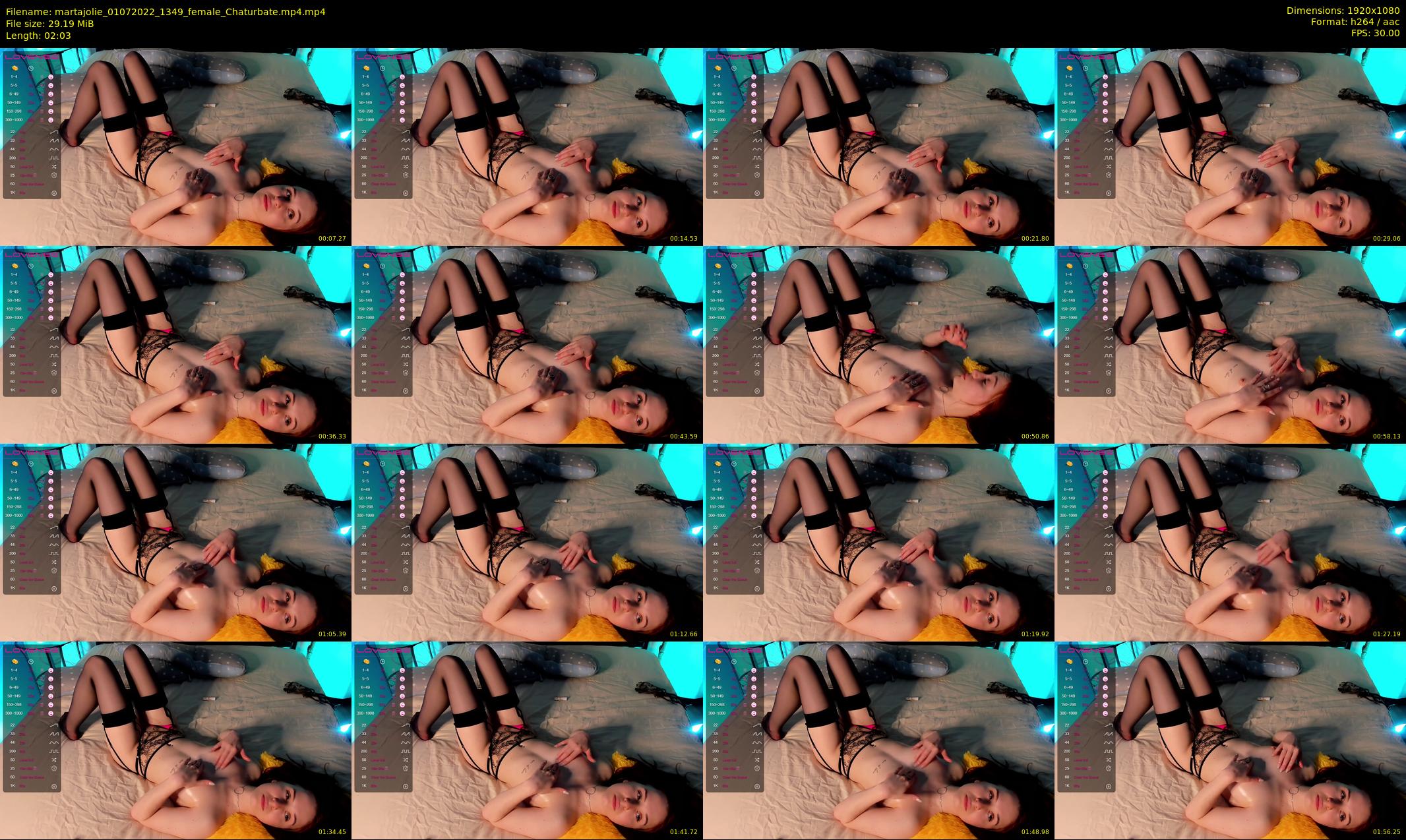 martajolie — 3 minute Chaturbate female cam show recording, 1080p, Jul 1, 2022