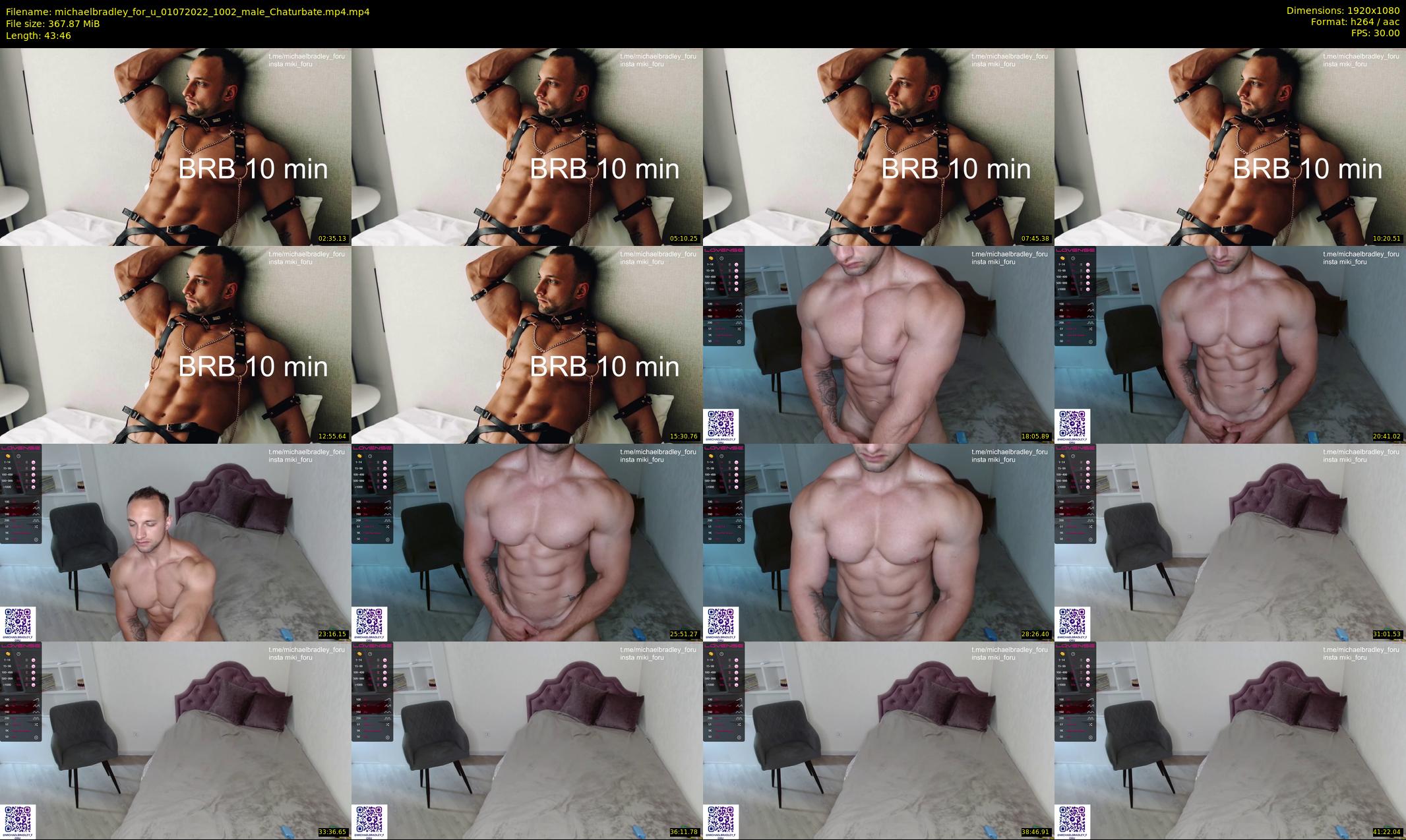 michaelbradley_for_u — 44 minute Chaturbate male cam show recording, 1080p, Jul 1, 2022