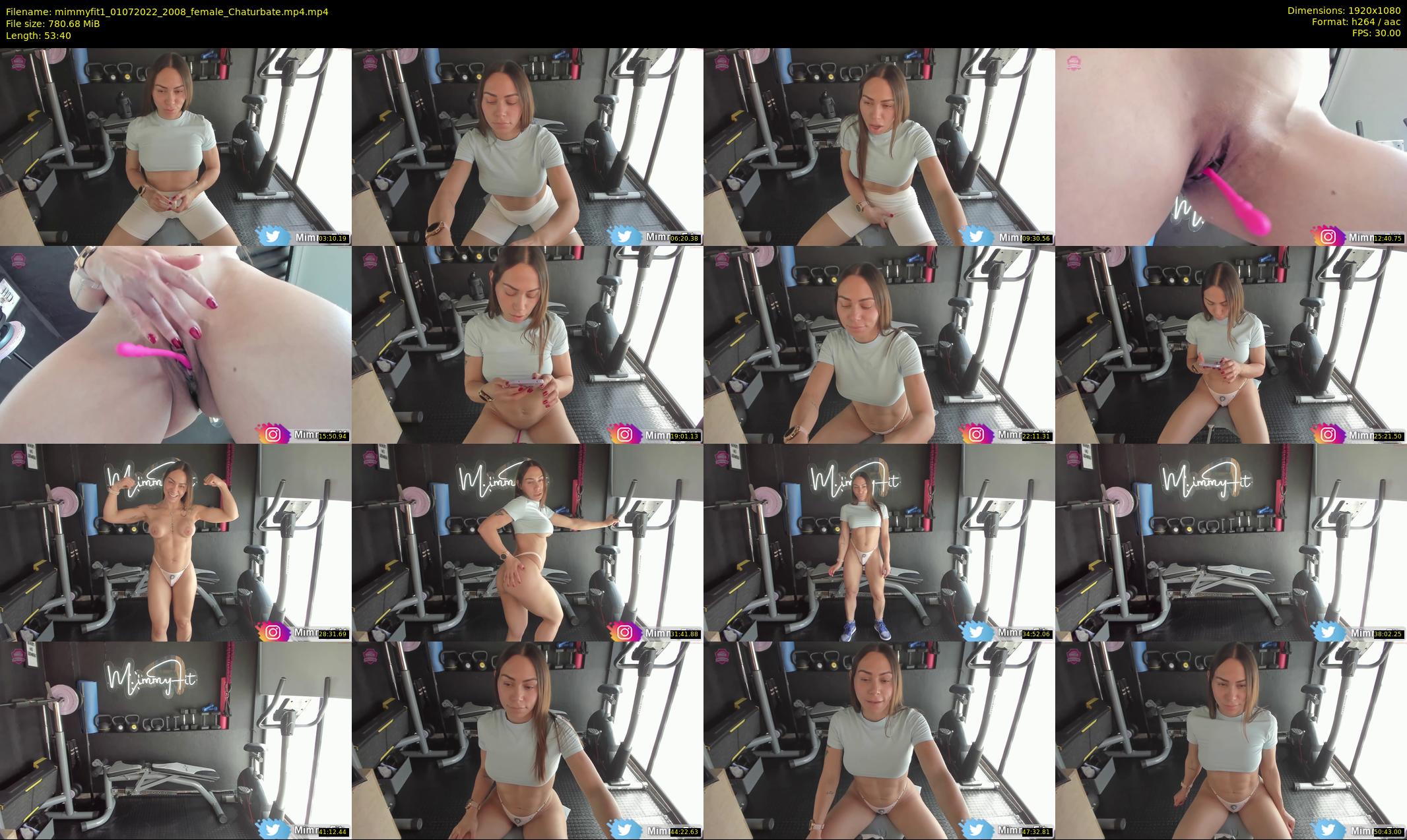mimmyfit1 — 54 minute Chaturbate female cam show recording, 1080p, Jul 1, 2022