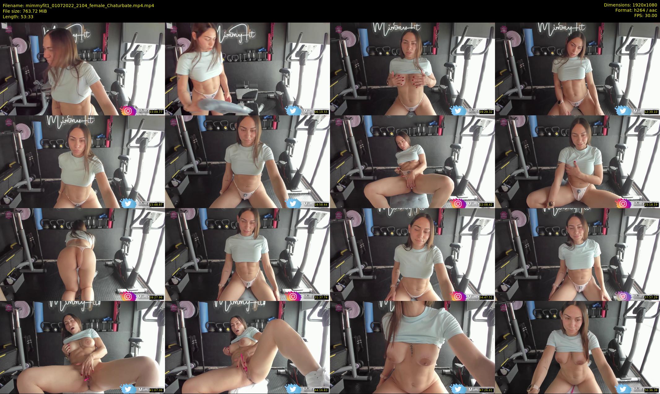 mimmyfit1 — 54 minute Chaturbate female cam show recording, 1080p, Jul 1, 2022