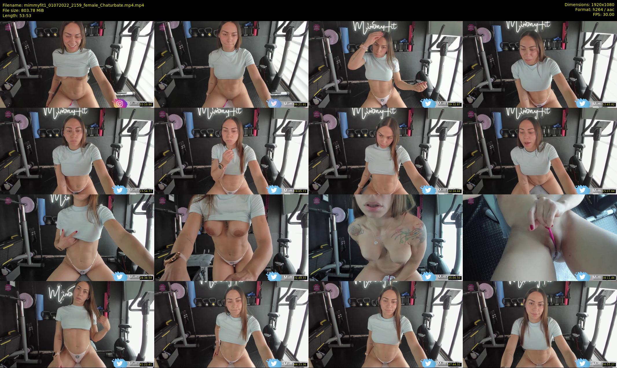 mimmyfit1 — 54 minute Chaturbate female cam show recording, 1080p, Jul 1, 2022