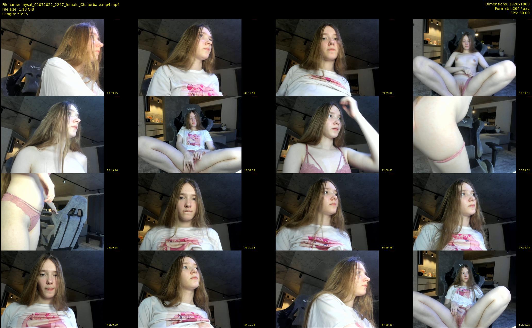 mysat — 54 minute Chaturbate female cam show recording, 1080p, Jul 1, 2022
