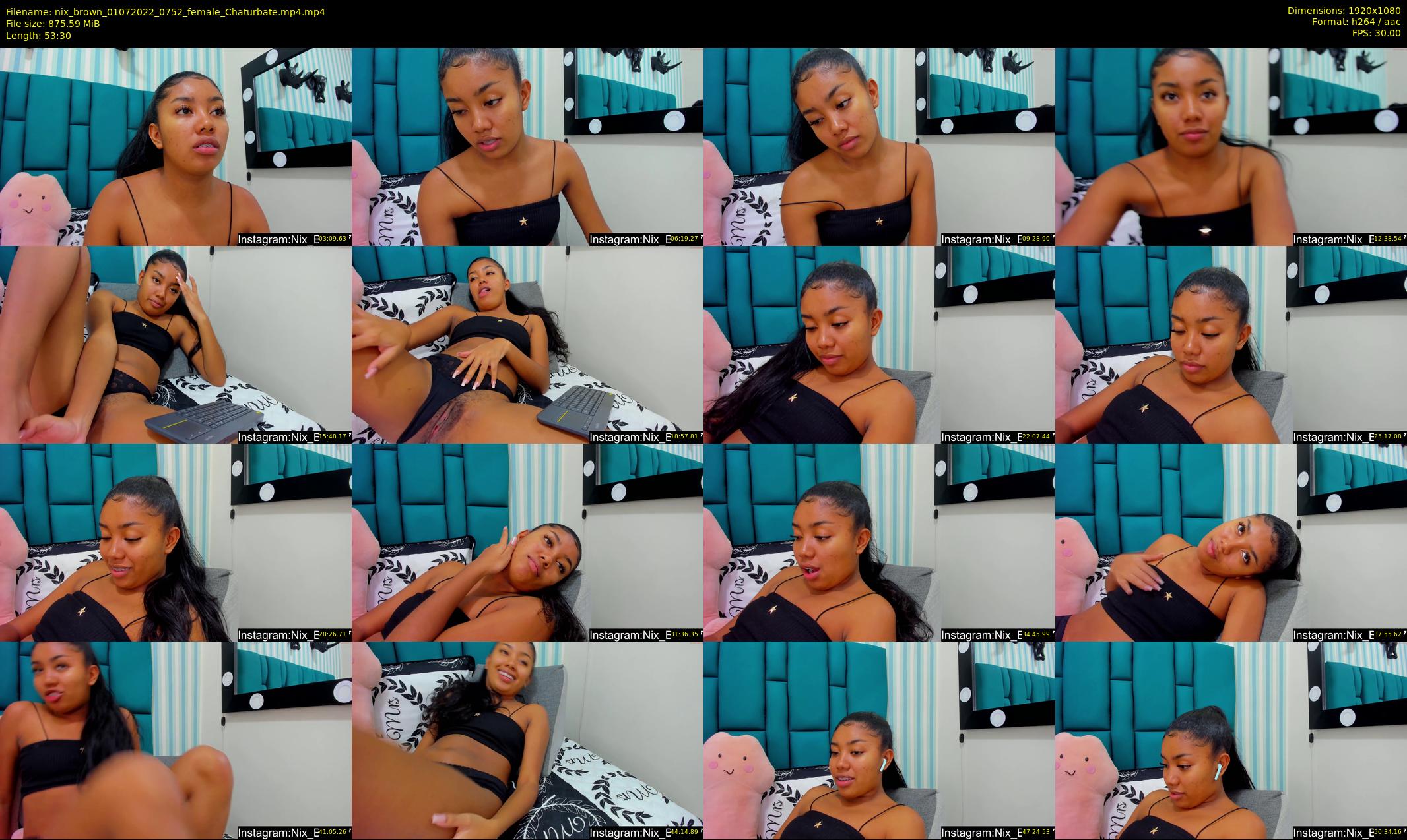 nix_brown — 54 minute Chaturbate female cam show recording, 1080p, Jul 1, 2022