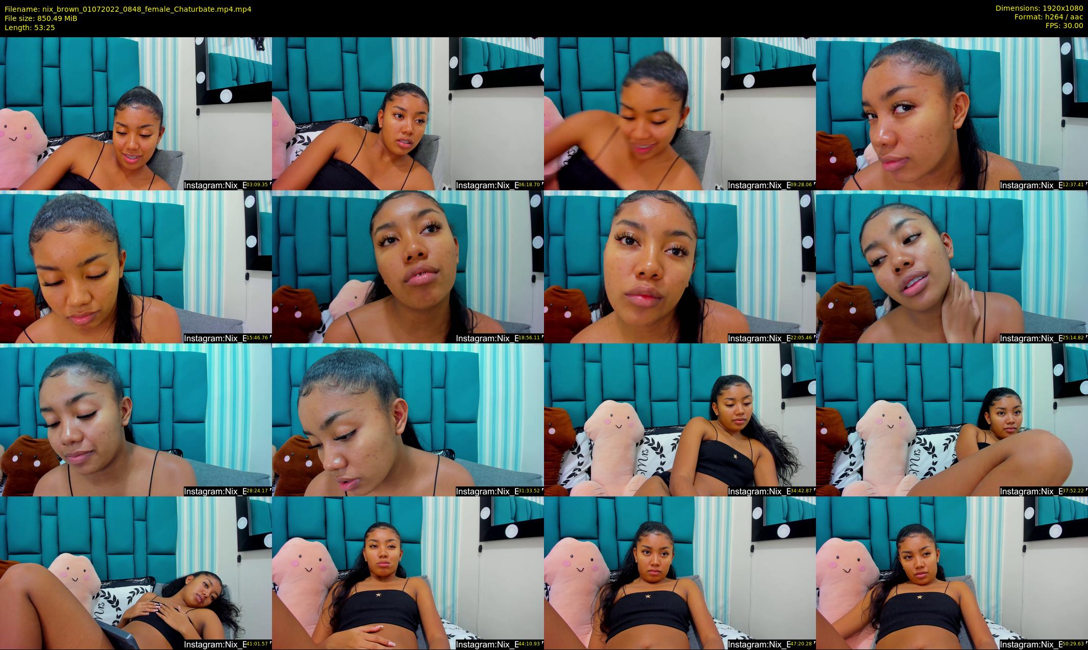 nix_brown — 54 minute Chaturbate female cam show recording, 1080p, Jul 1, 2022