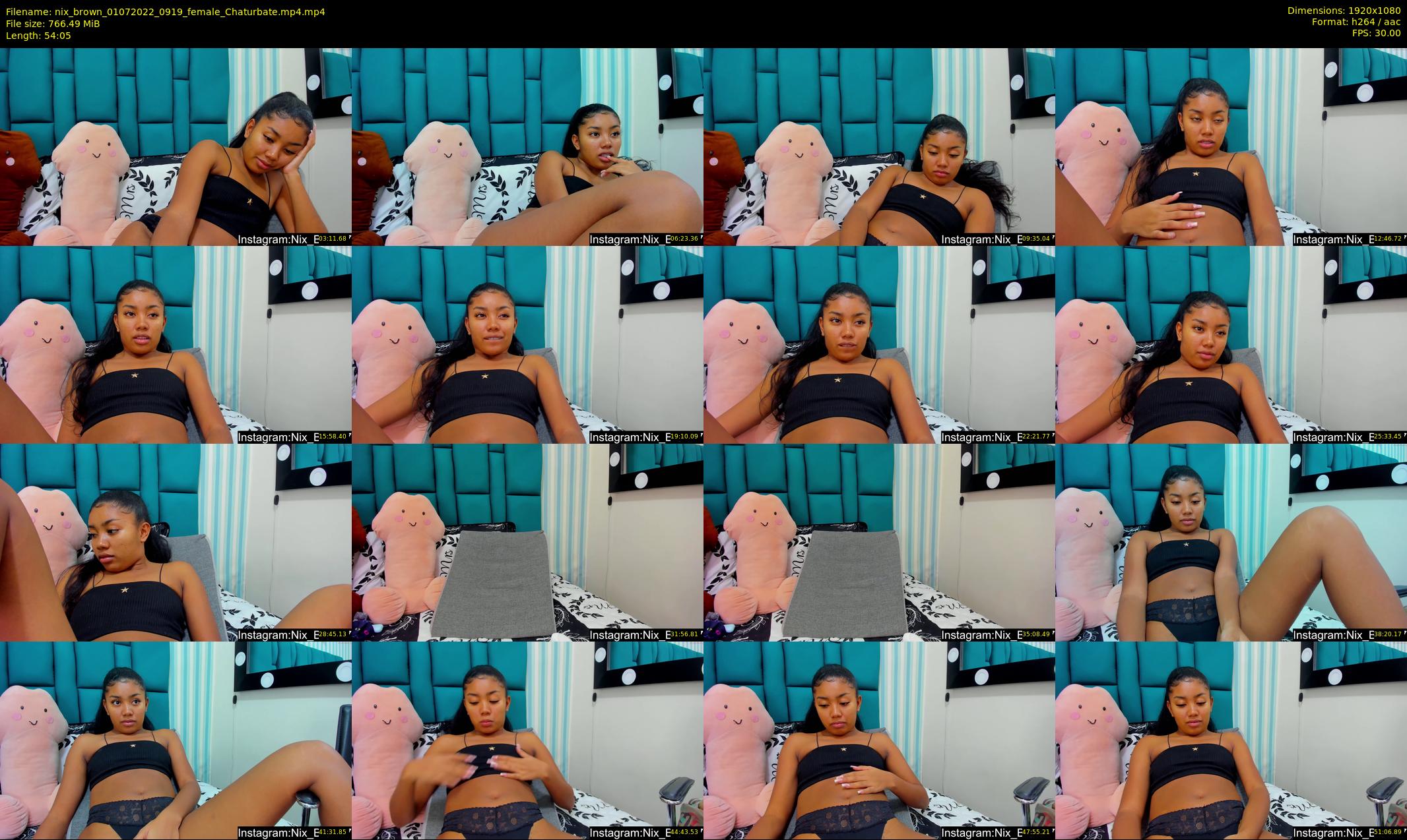 nix_brown — 55 minute Chaturbate female cam show recording, 1080p, Jul 1, 2022