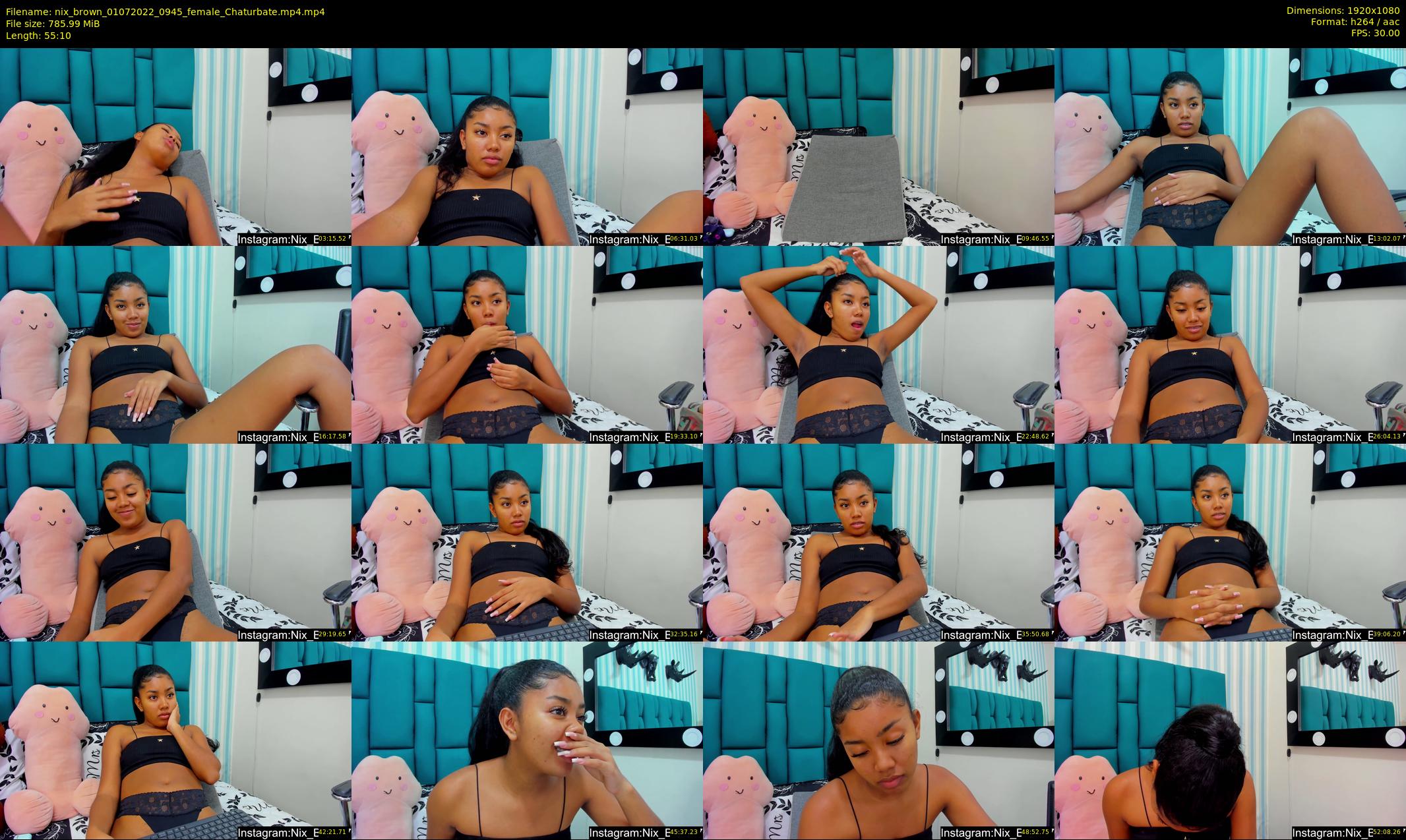 nix_brown — 56 minute Chaturbate female cam show recording, 1080p, Jul 1, 2022