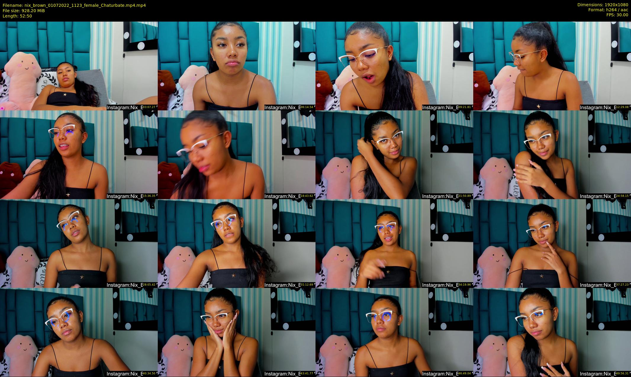 nix_brown — 53 minute Chaturbate female cam show recording, 1080p, Jul 1, 2022