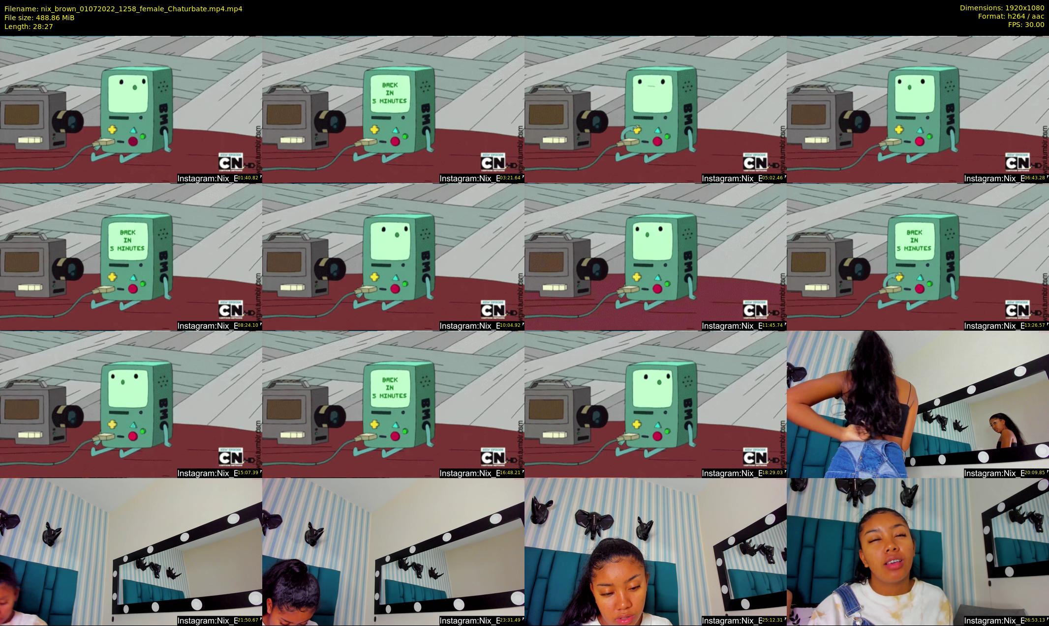 nix_brown — 29 minute Chaturbate female cam show recording, 1080p, Jul 1, 2022