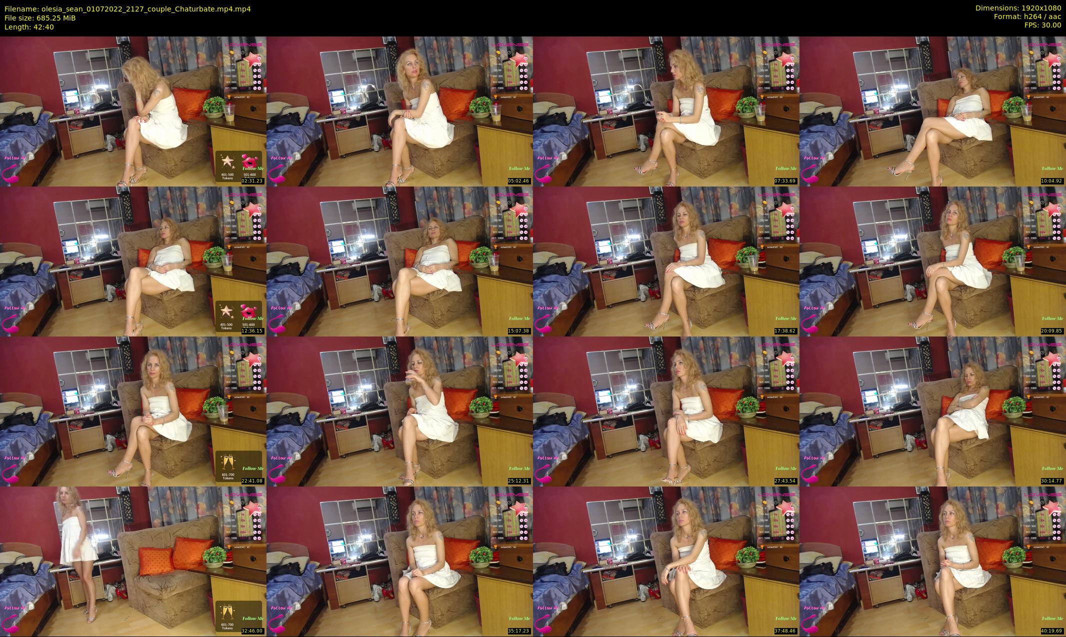 olesia_sean — 43 minute Chaturbate couple cam show recording, 1080p, Jul 1, 2022