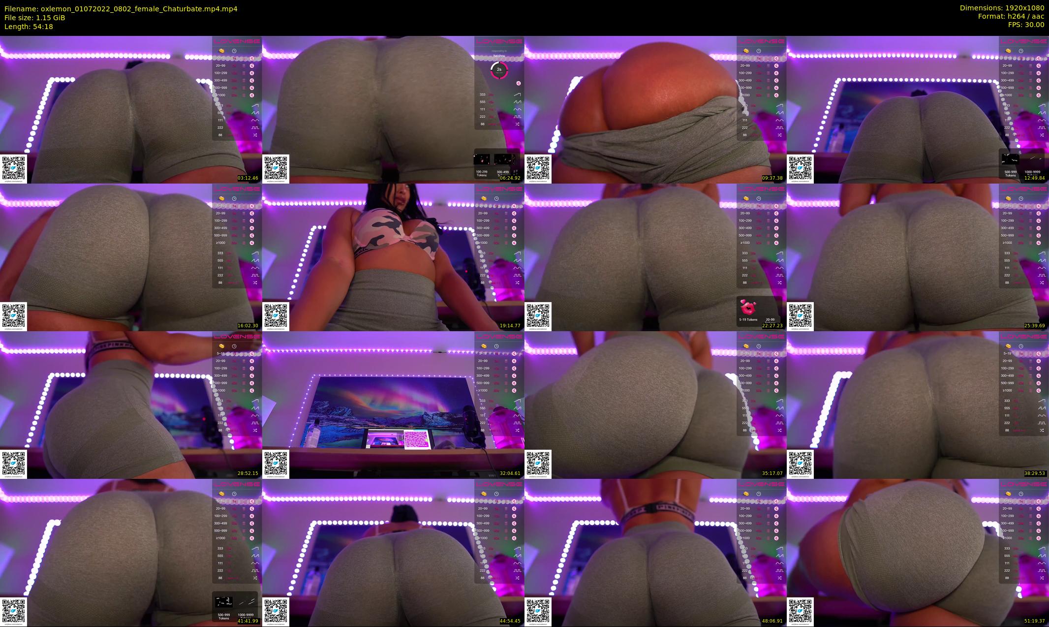 oxlemon — 55 minute Chaturbate female cam show recording, 1080p, Jul 1, 2022