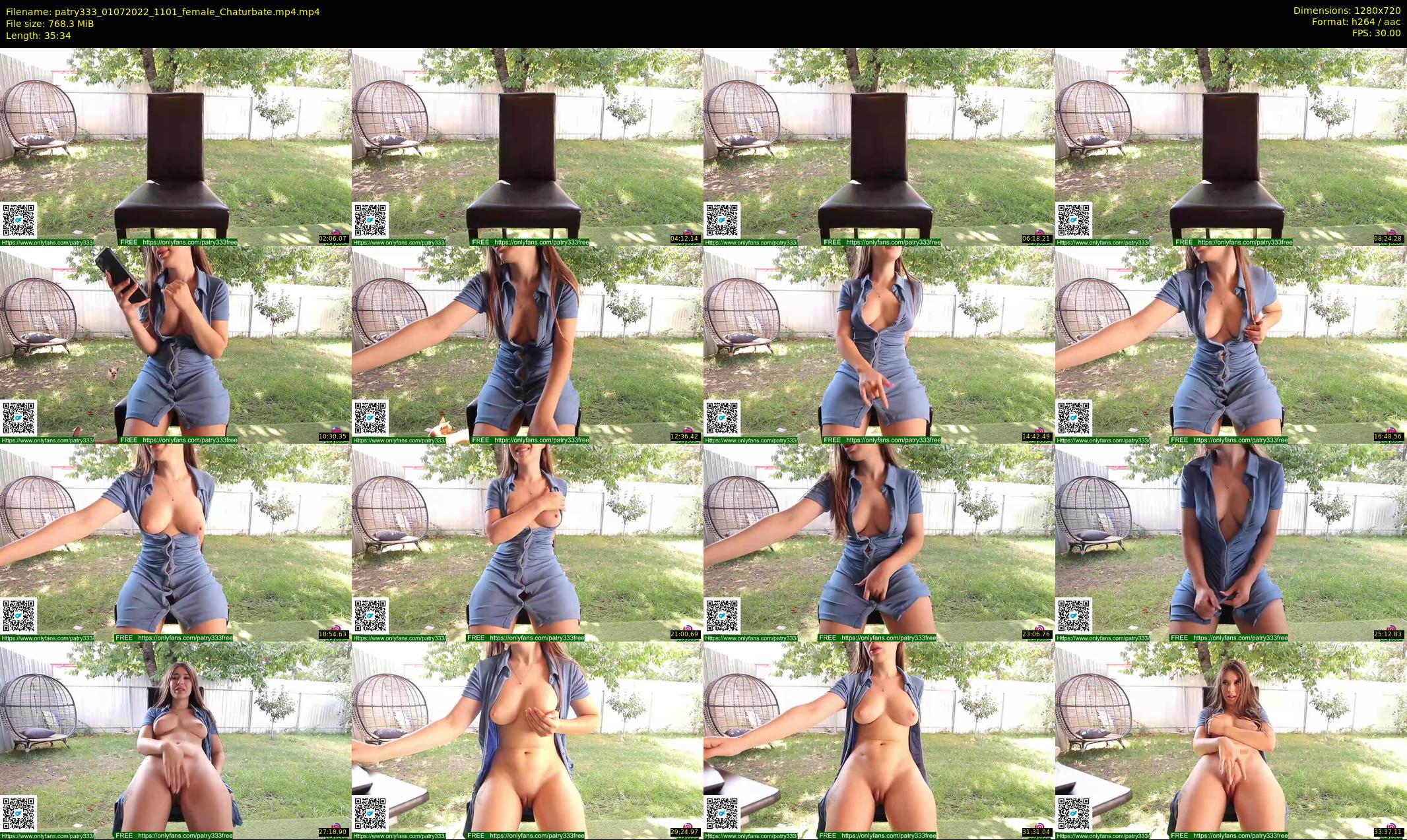 patry333 — 36 minute Chaturbate female cam show recording, 720p, Jul 1, 2022