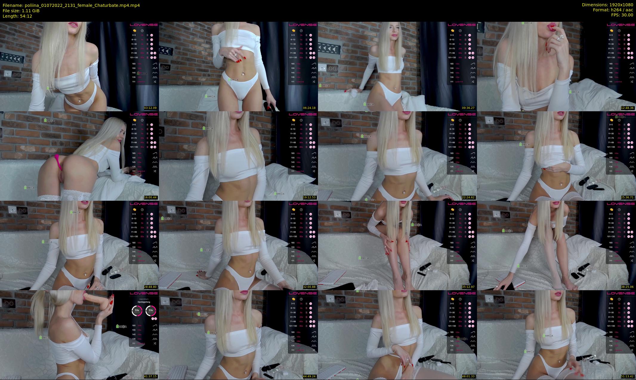 poliina — 55 minute Chaturbate female cam show recording, 1080p, Jul 1, 2022