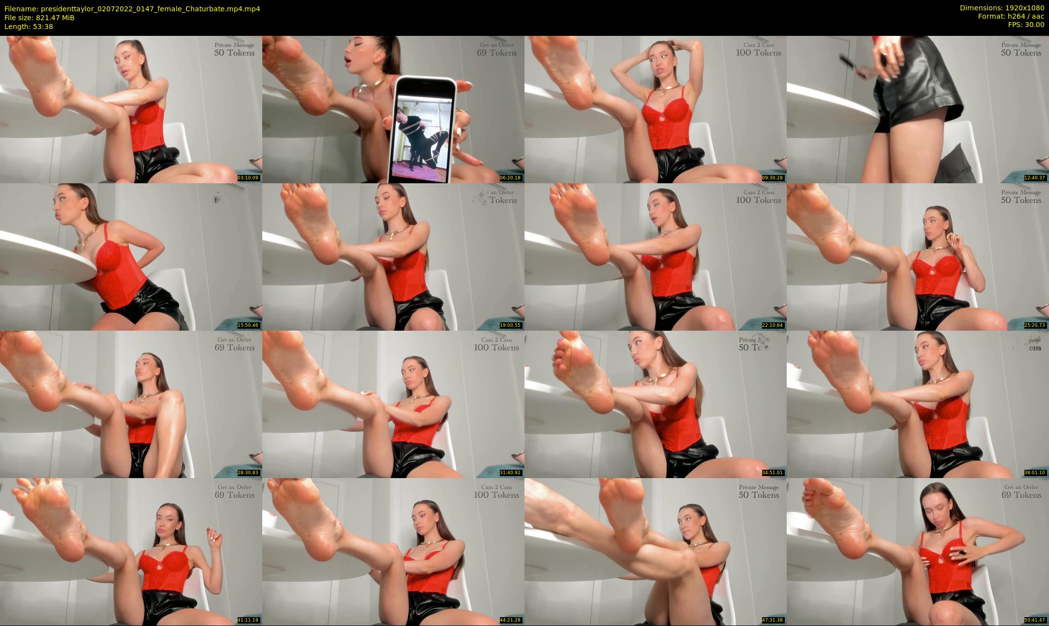 presidenttaylor — 54 minute Chaturbate female cam show recording, 1080p, Jul 2, 2022