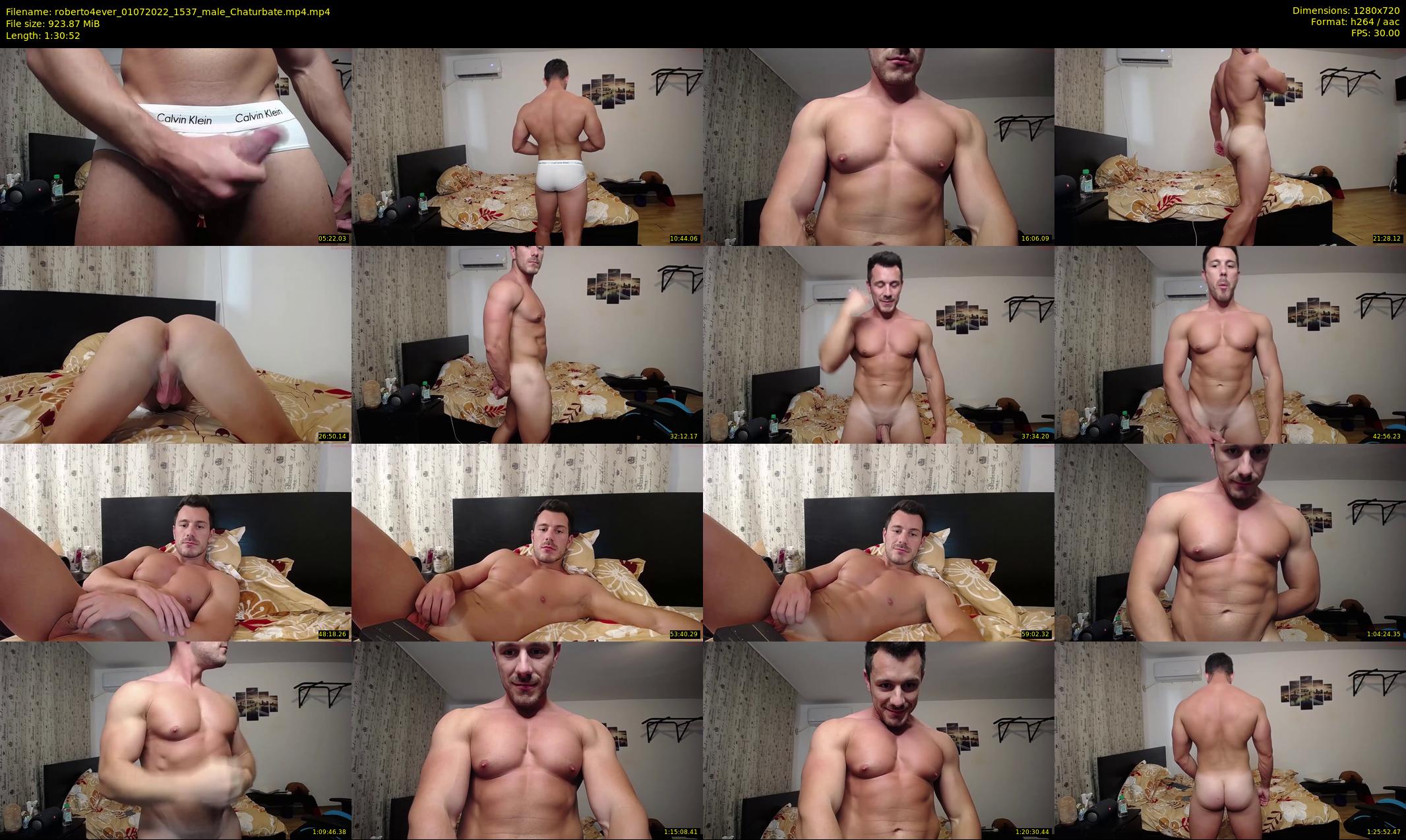 roberto4ever — 91 minute Chaturbate male cam show recording, 720p, Jul 1, 2022
