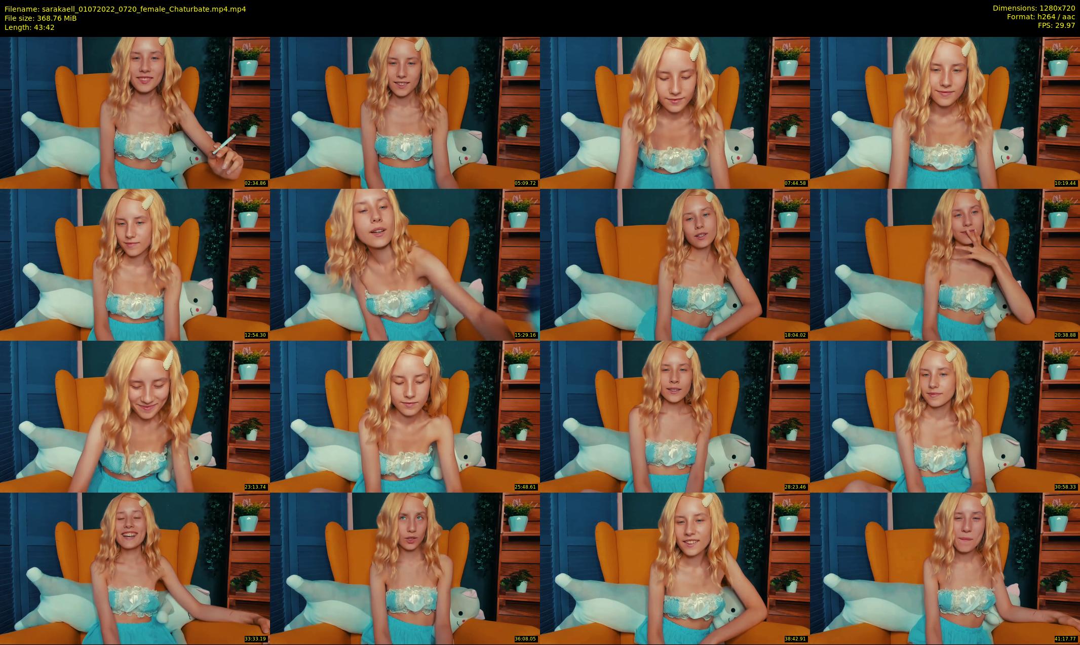 sarakaell — 44 minute Chaturbate female cam show recording, 720p, Jul 1, 2022