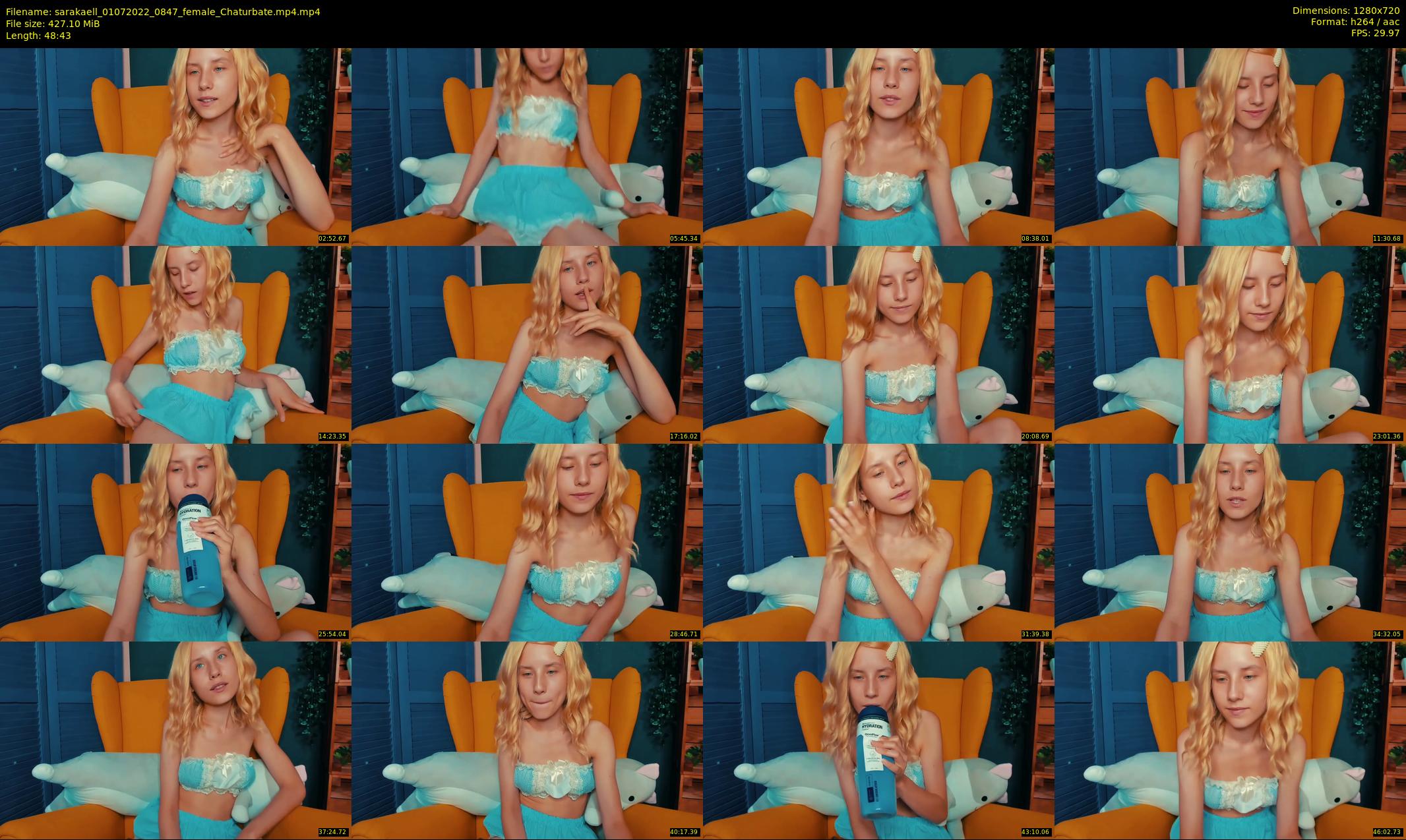 sarakaell — 49 minute Chaturbate female cam show recording, 720p, Jul 1, 2022