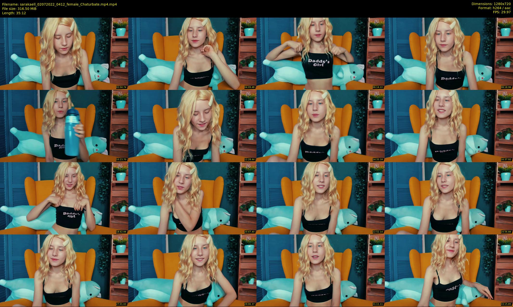 sarakaell — 36 minute Chaturbate female cam show recording, 720p, Jul 2, 2022