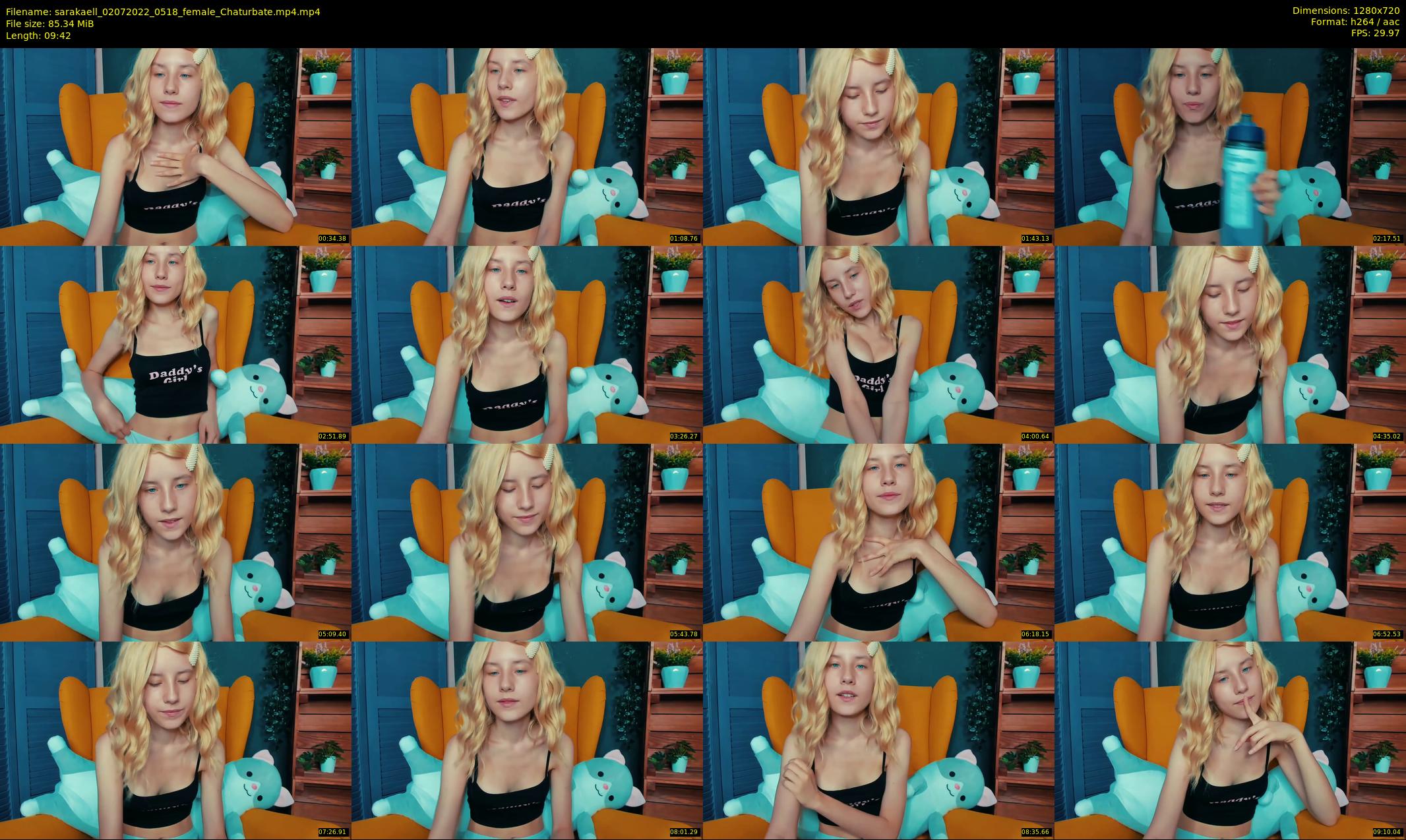 sarakaell — 10 minute Chaturbate female cam show recording, 720p, Jul 2, 2022