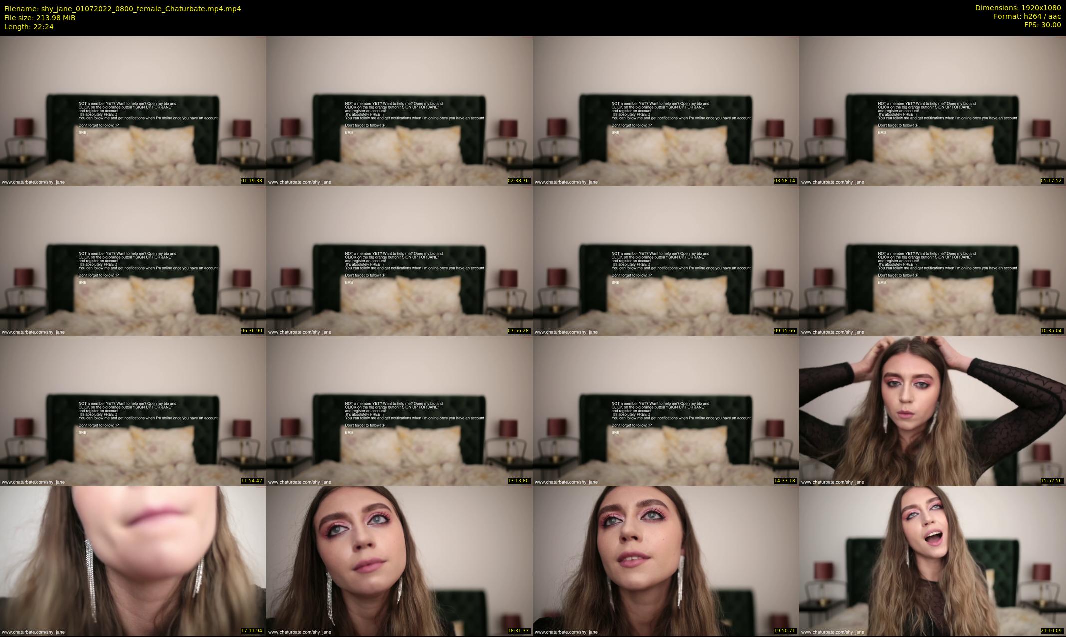 shy_jane — 23 minute Chaturbate female cam show recording, 1080p, Jul 1, 2022