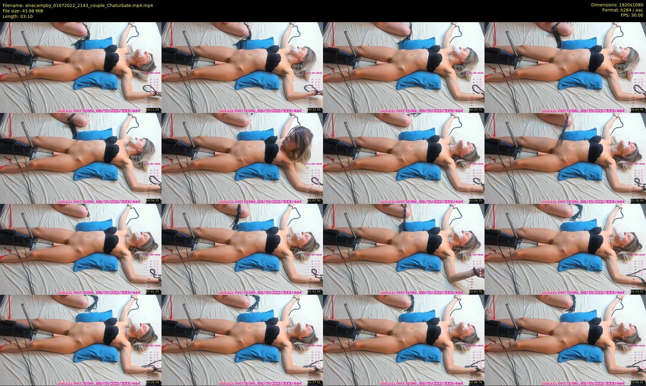 sinacampby — 4 minute Chaturbate couple cam show recording, 1080p, Jul 1, 2022