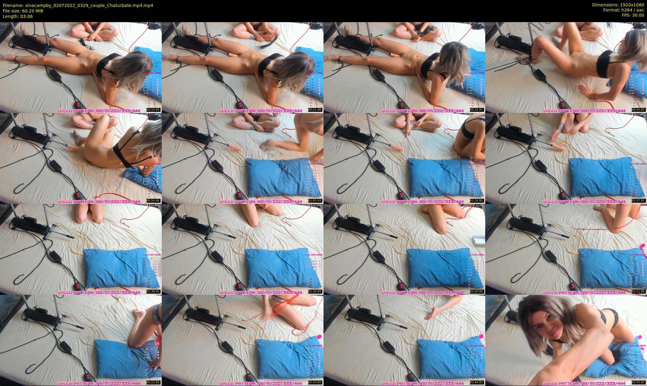 sinacampby — 4 minute Chaturbate couple cam show recording, 1080p, Jul 2, 2022