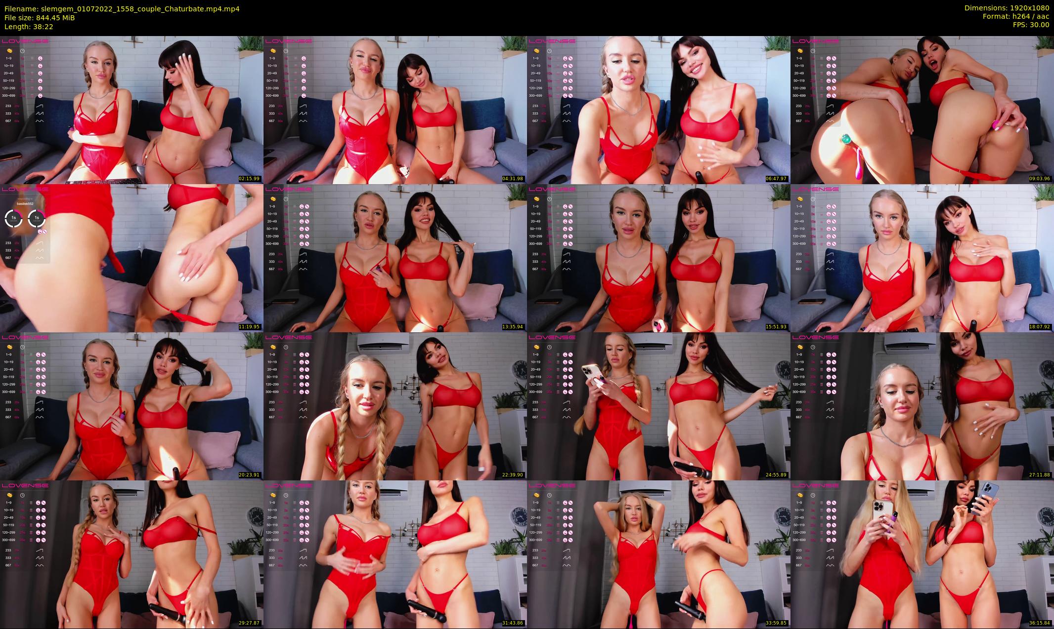 slemgem — 39 minute Chaturbate couple cam show recording, 1080p, Jul 1, 2022