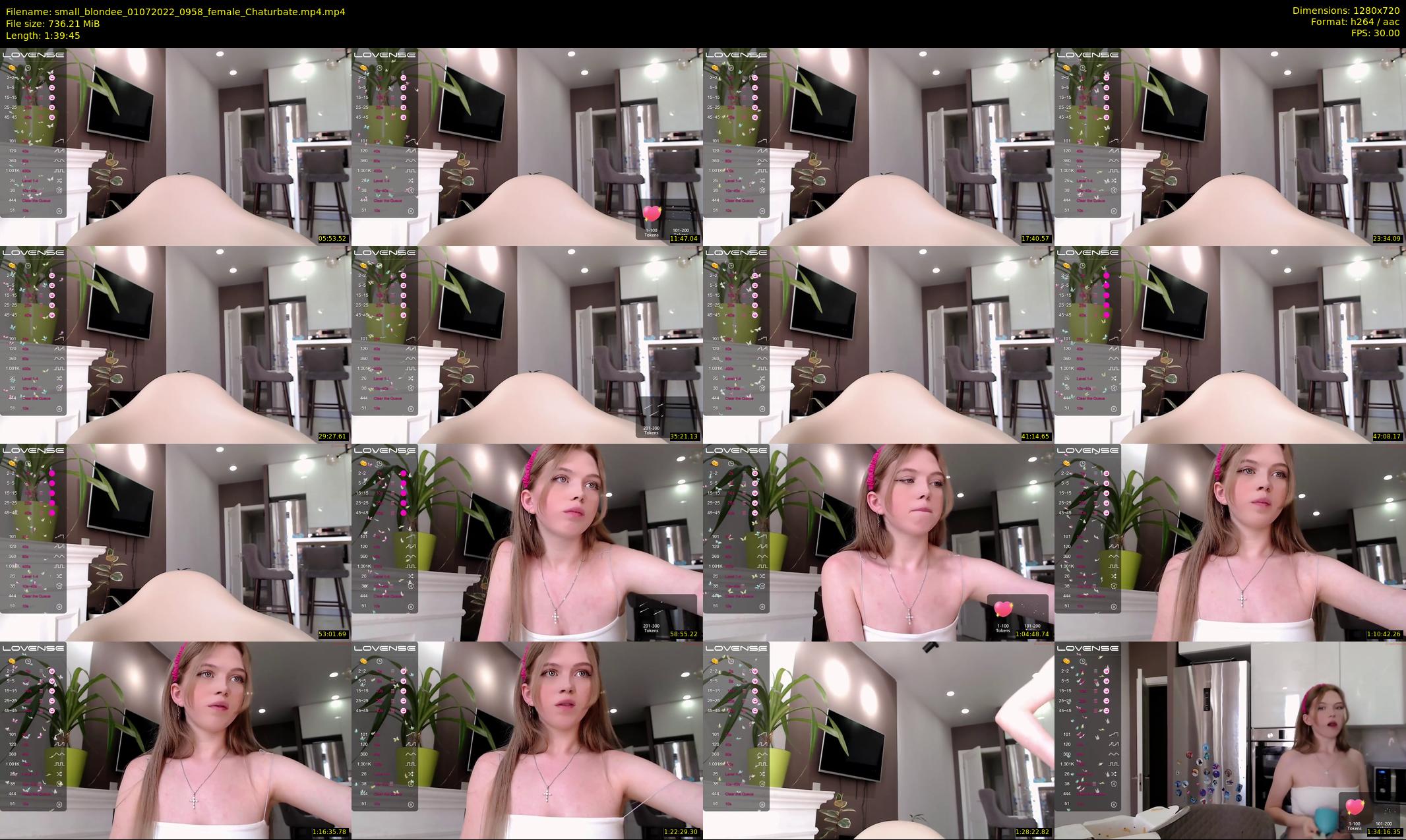 small_blondee — 100 minute Chaturbate female cam show recording, 720p, Jul 1, 2022