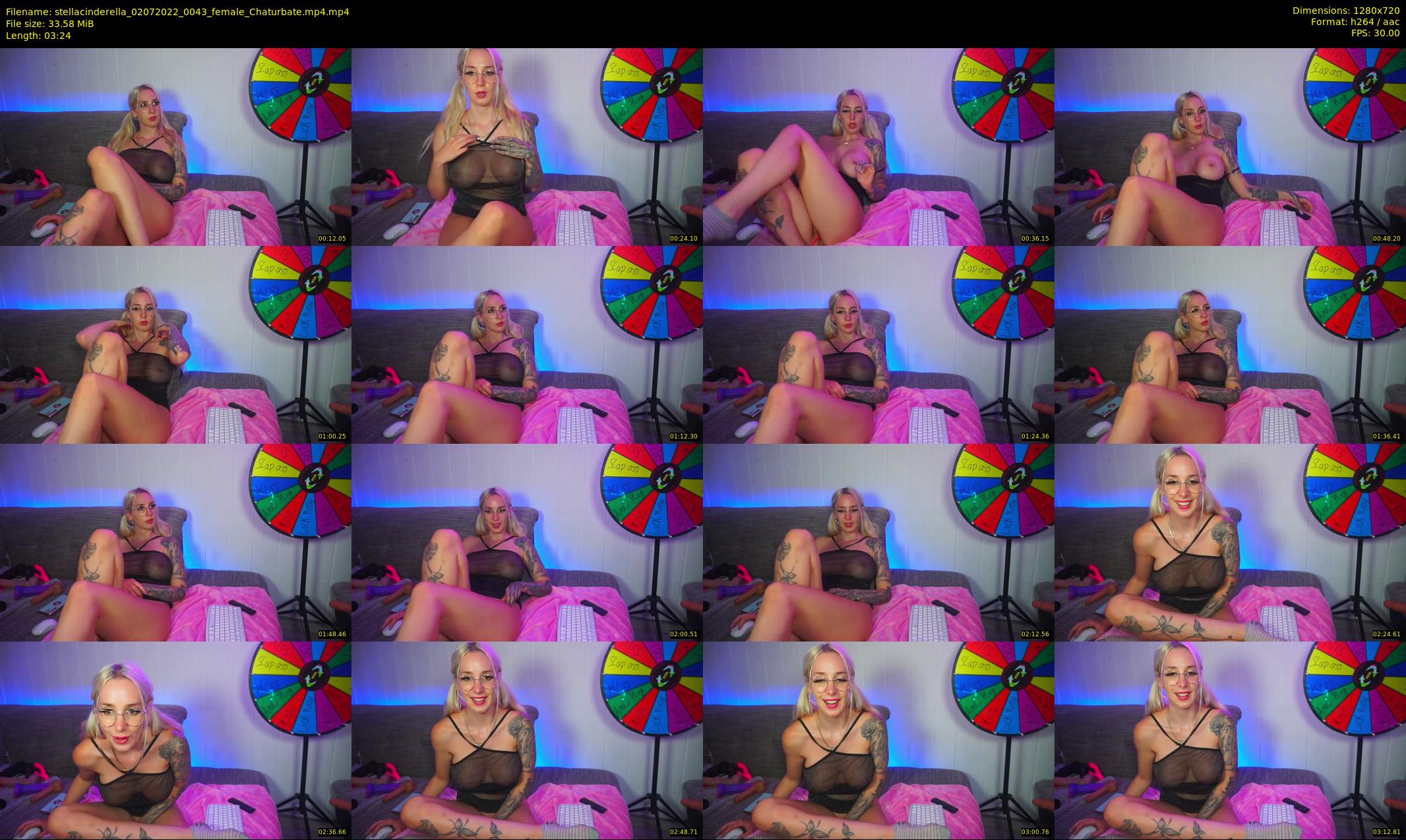 stellacinderella — 4 minute Chaturbate female cam show recording, 720p, Jul 2, 2022