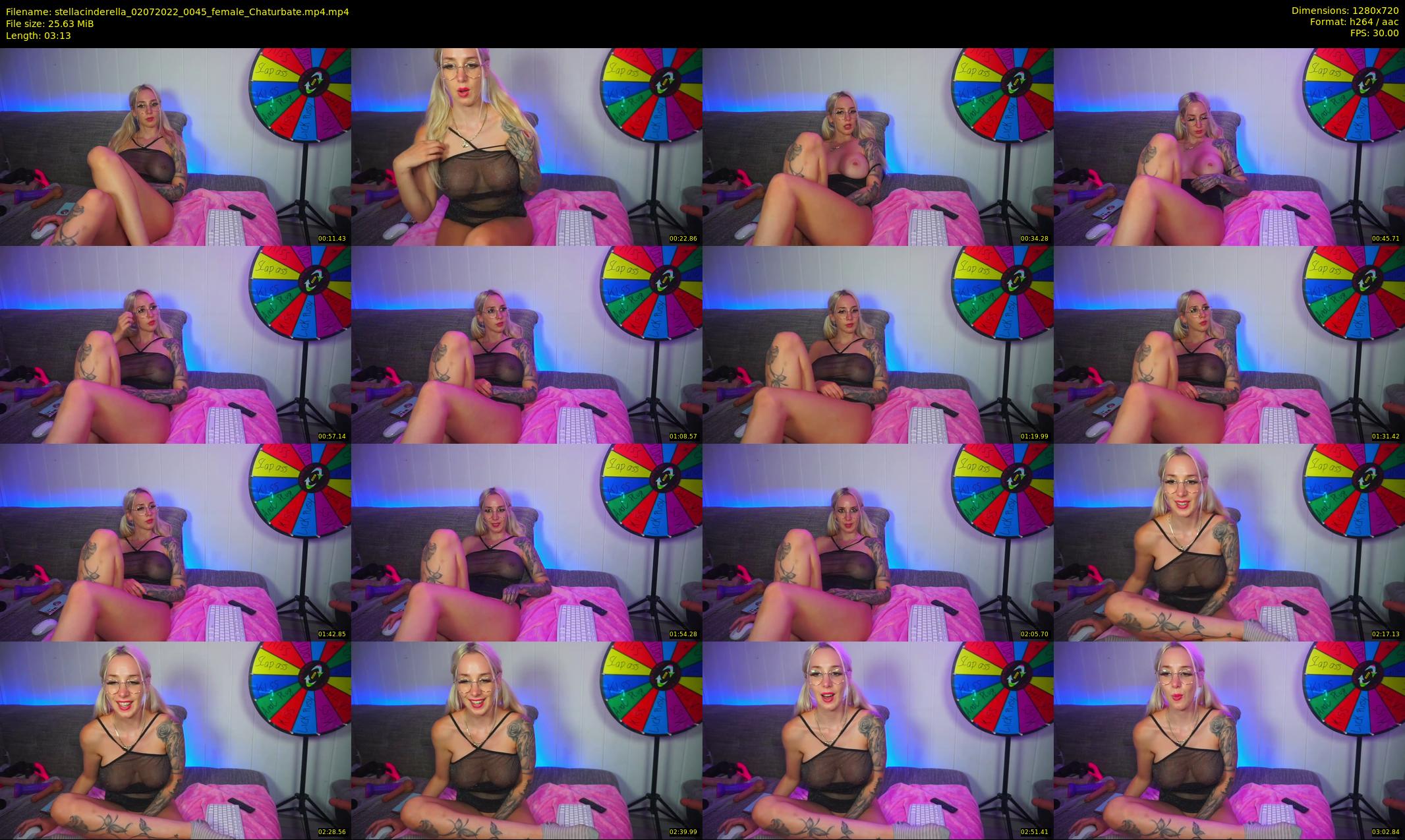 stellacinderella — 4 minute Chaturbate female cam show recording, 720p, Jul 2, 2022