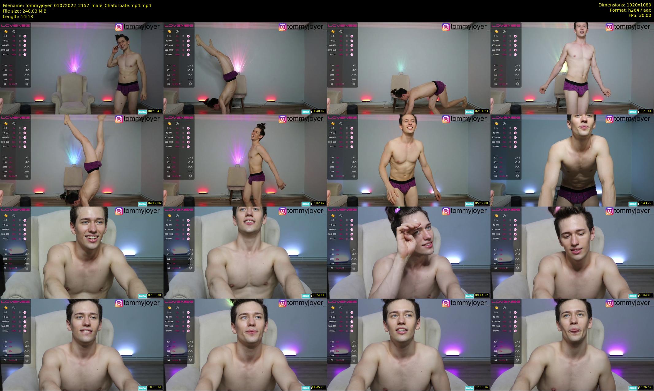 tommyjoyer — 15 minute Chaturbate male cam show recording, 1080p, Jul 1, 2022