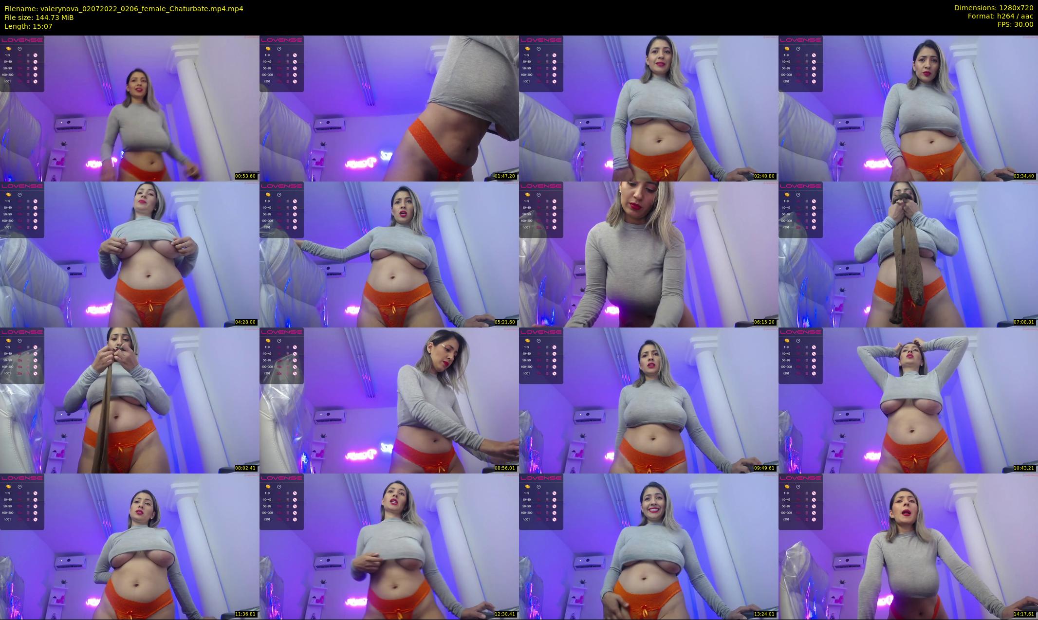 valerynova — 16 minute Chaturbate female cam show recording, 720p, Jul 2, 2022