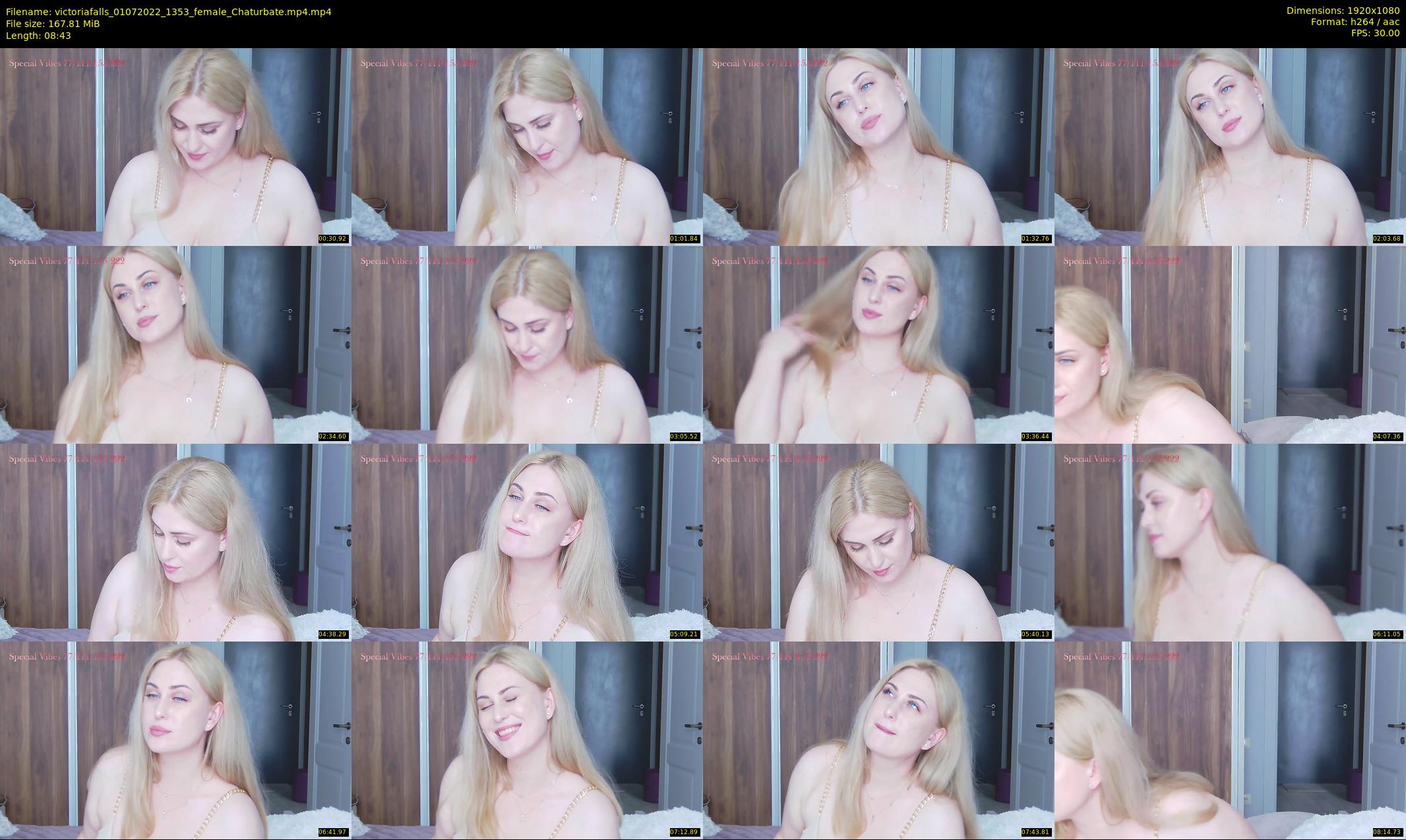 victoriafalls — 9 minute Chaturbate female cam show recording, 1080p, Jul 1, 2022