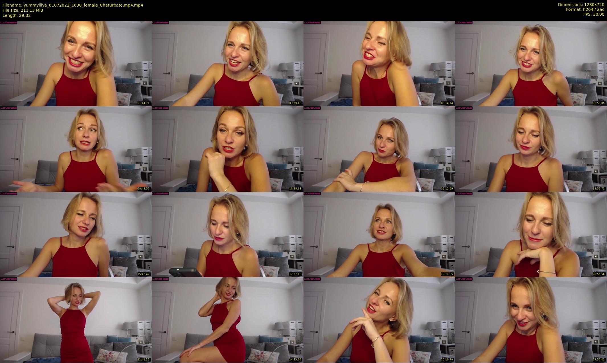 yummylilya — 30 minute Chaturbate female cam show recording, 720p, Jul 1, 2022