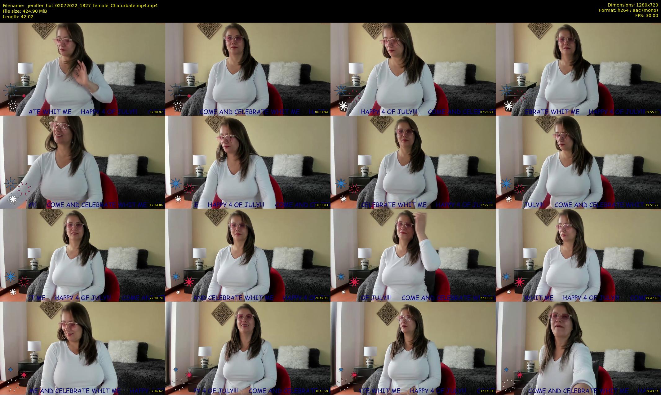 _jeniffer_hot — 43 minute Chaturbate female cam show recording, 720p, Jul 2, 2022