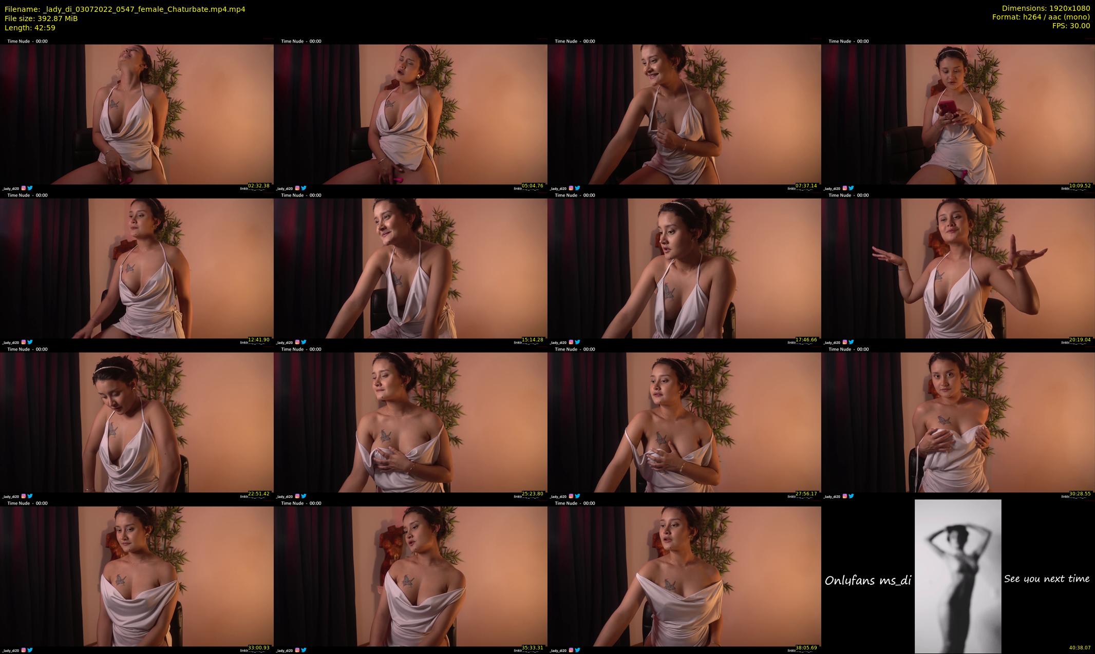 _lady_di — 43 minute Chaturbate female cam show recording, 1080p, Jul 3, 2022