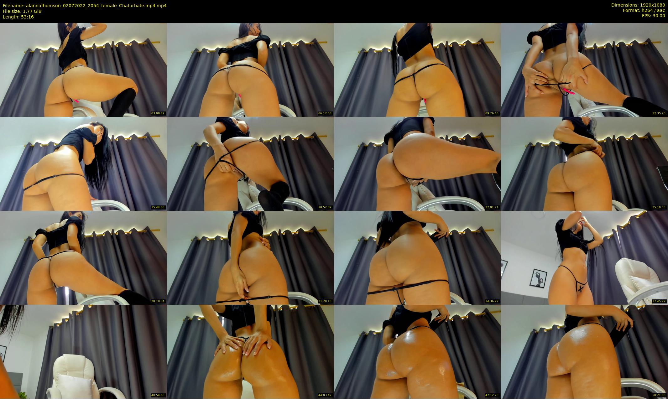 alannathomson — 54 minute Chaturbate female cam show recording, 1080p, Jul 2, 2022