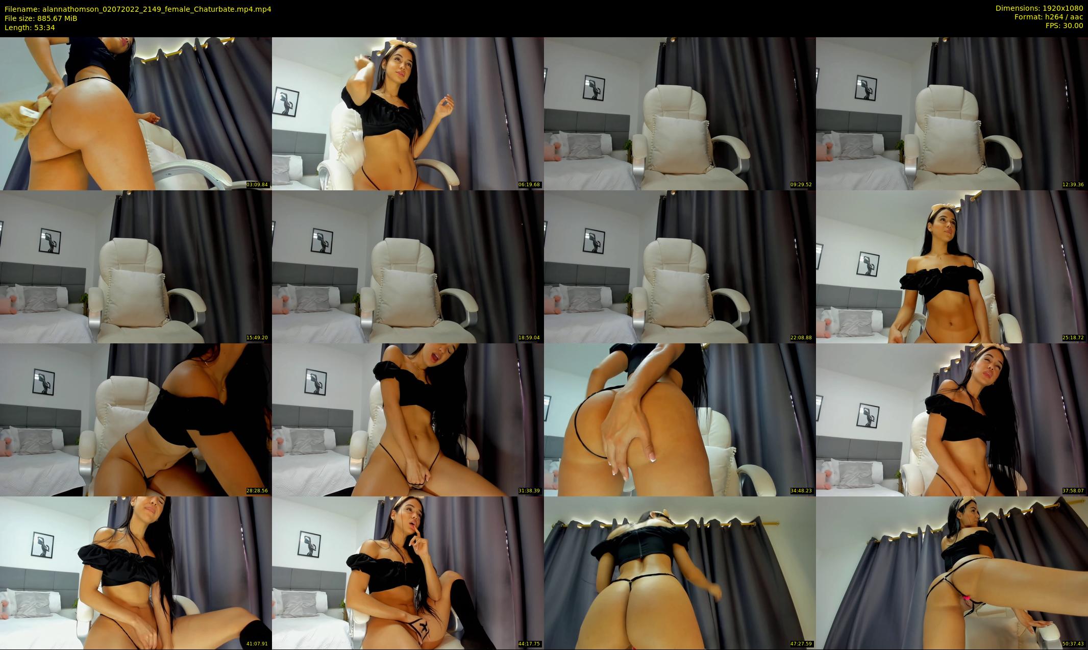 alannathomson — 54 minute Chaturbate female cam show recording, 1080p, Jul 2, 2022