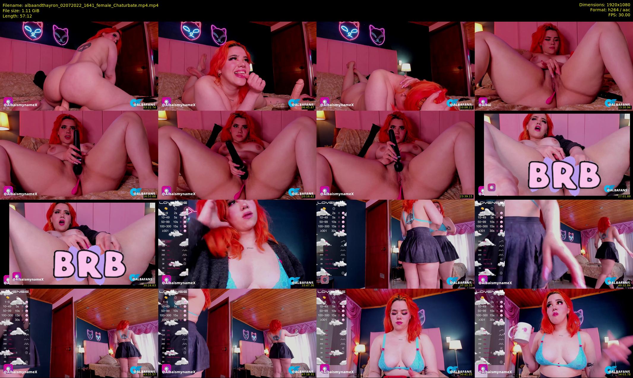 albaandthayron — 58 minute Chaturbate couple cam show recording, 1080p, Jul 2, 2022