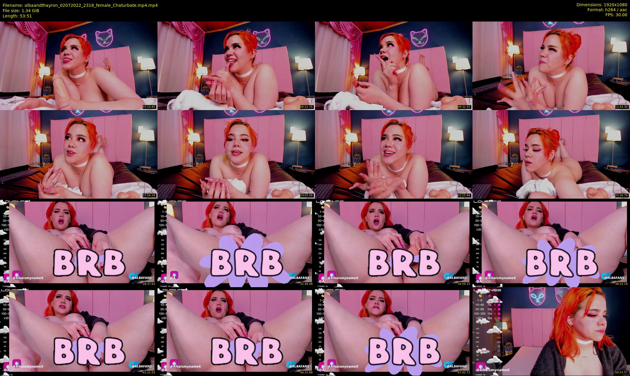 albaandthayron — 54 minute Chaturbate couple cam show recording, 1080p, Jul 2, 2022