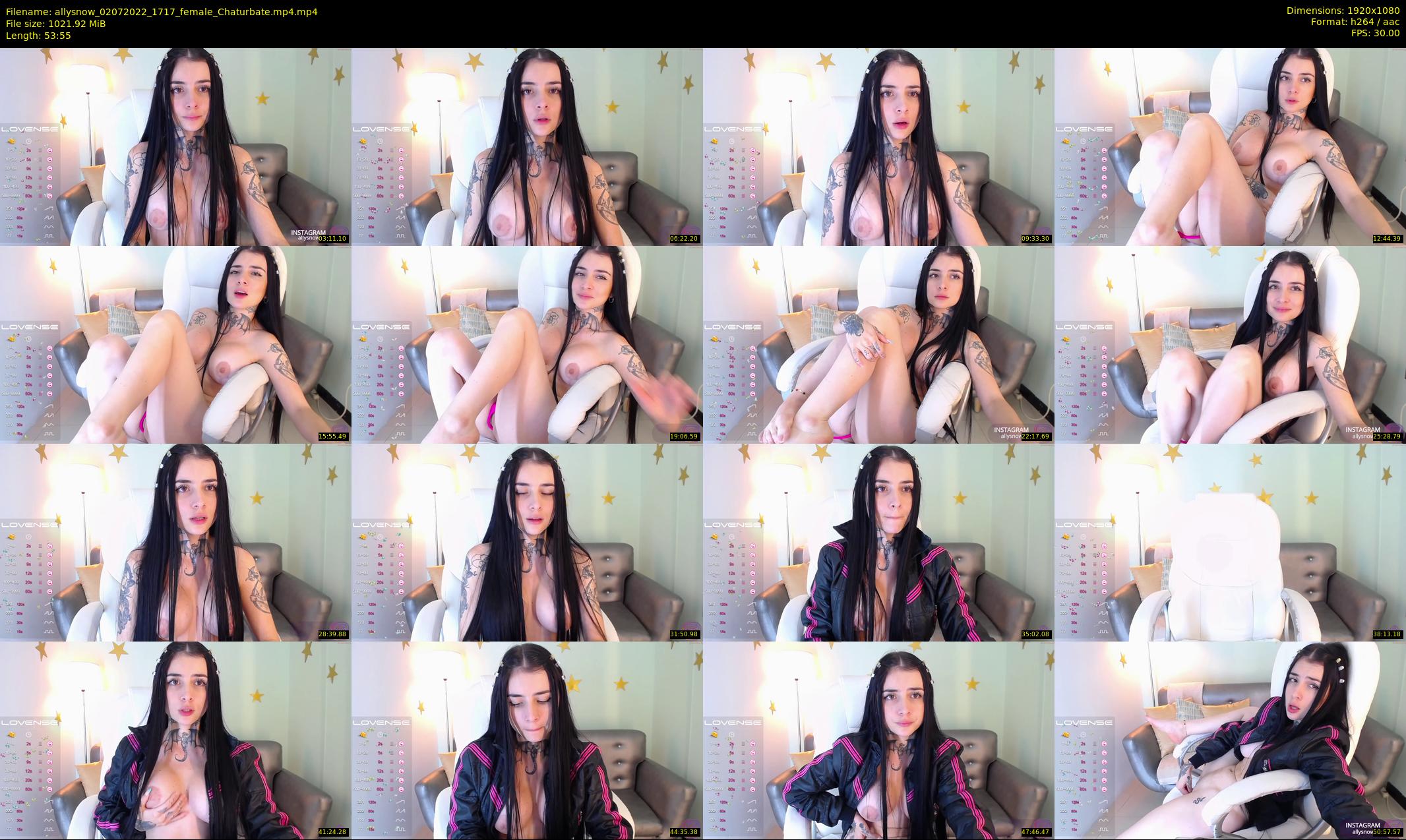 allysnow — 54 minute Chaturbate female cam show recording, 1080p, Jul 2, 2022