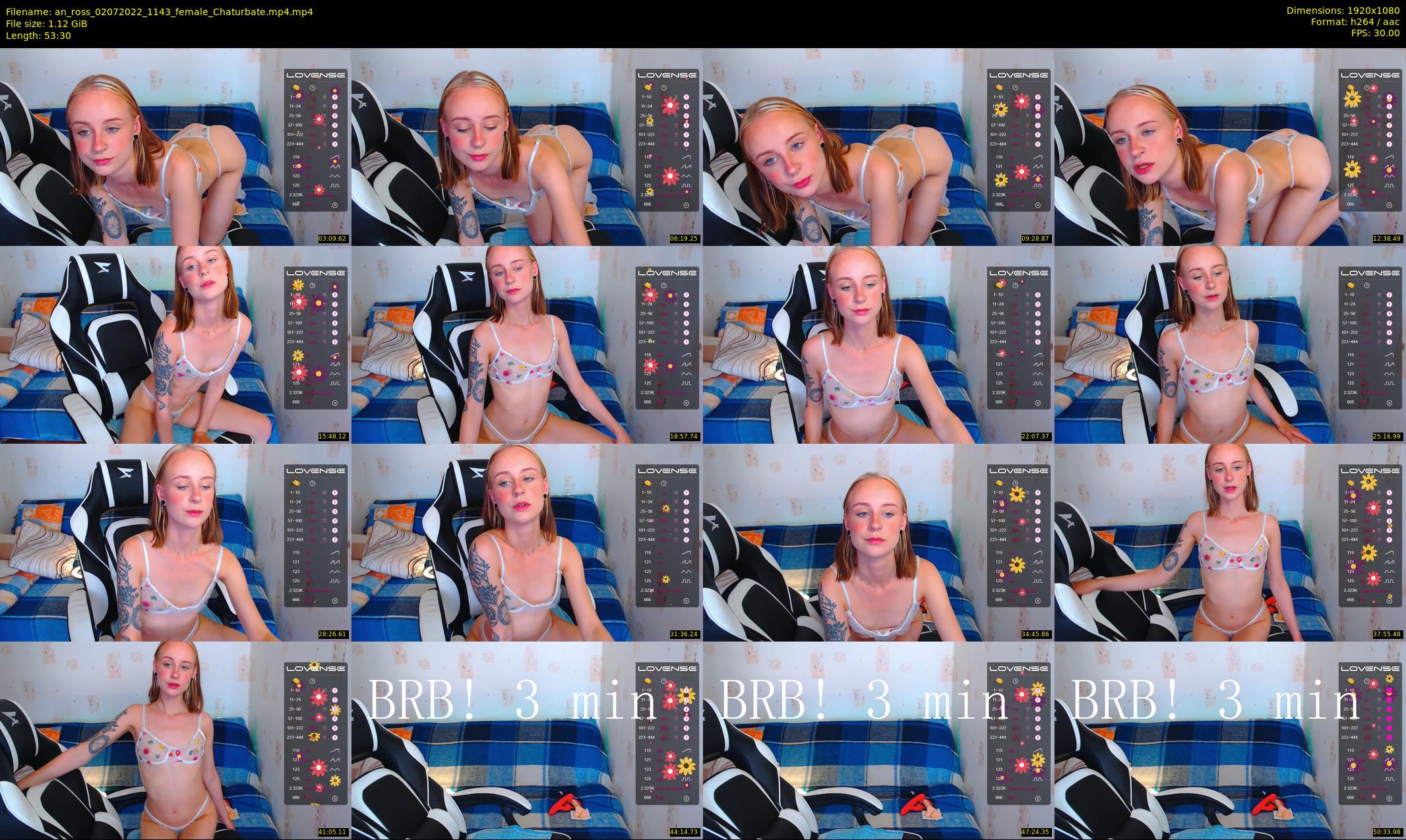 an_ross — 54 minute Chaturbate female cam show recording, 1080p, Jul 2, 2022