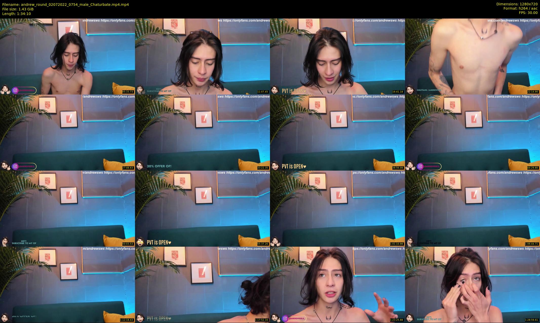 andrew_round — 95 minute Chaturbate male cam show recording, 720p, Jul 2, 2022