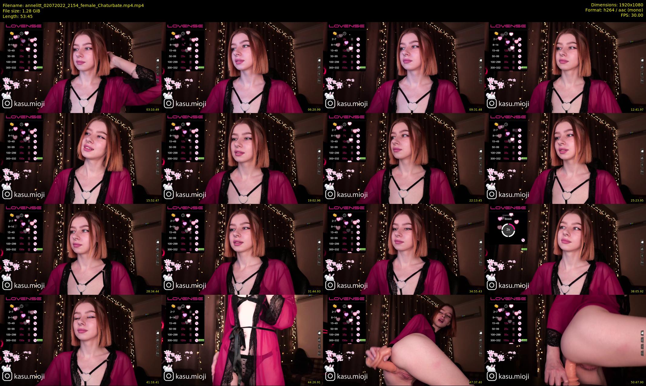annelitt — 54 minute Chaturbate female cam show recording, 1080p, Jul 2, 2022