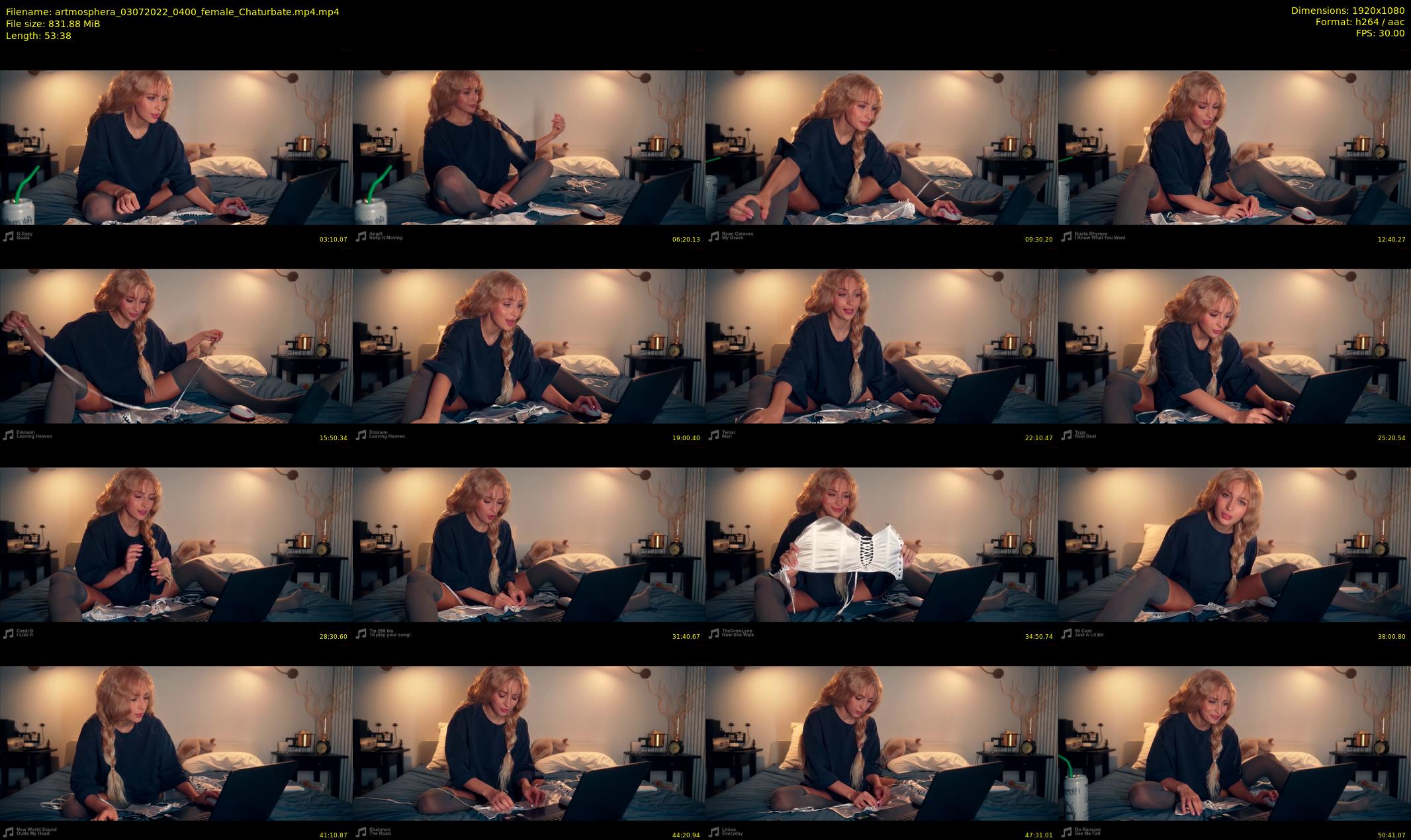 artmosphera — 54 minute Chaturbate female cam show recording, 1080p, Jul 3, 2022