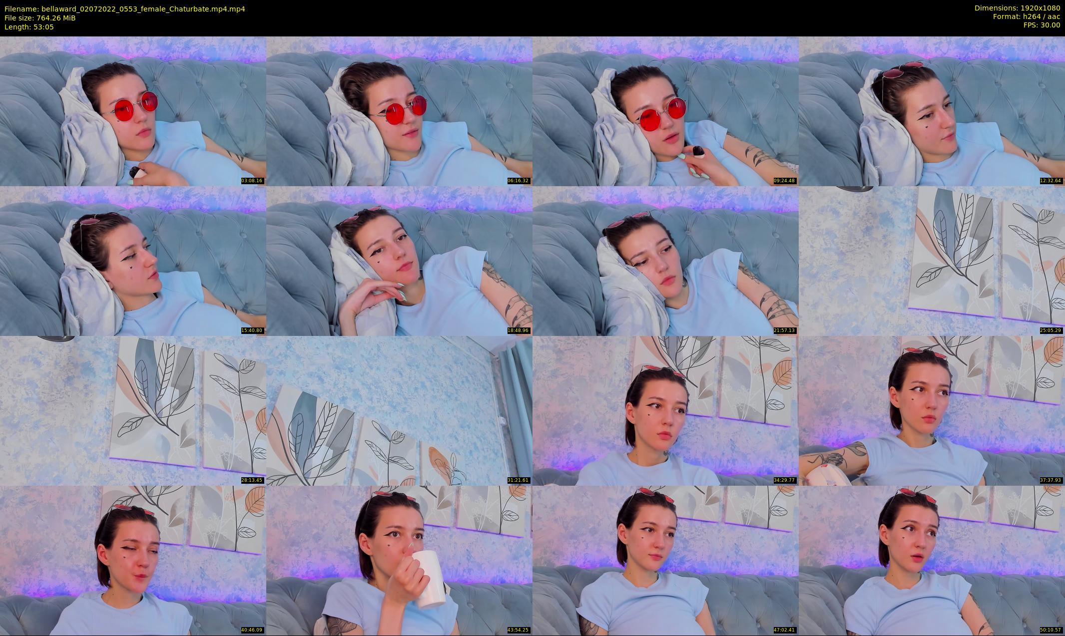 bellaward — 54 minute Chaturbate female cam show recording, 1080p, Jul 2, 2022