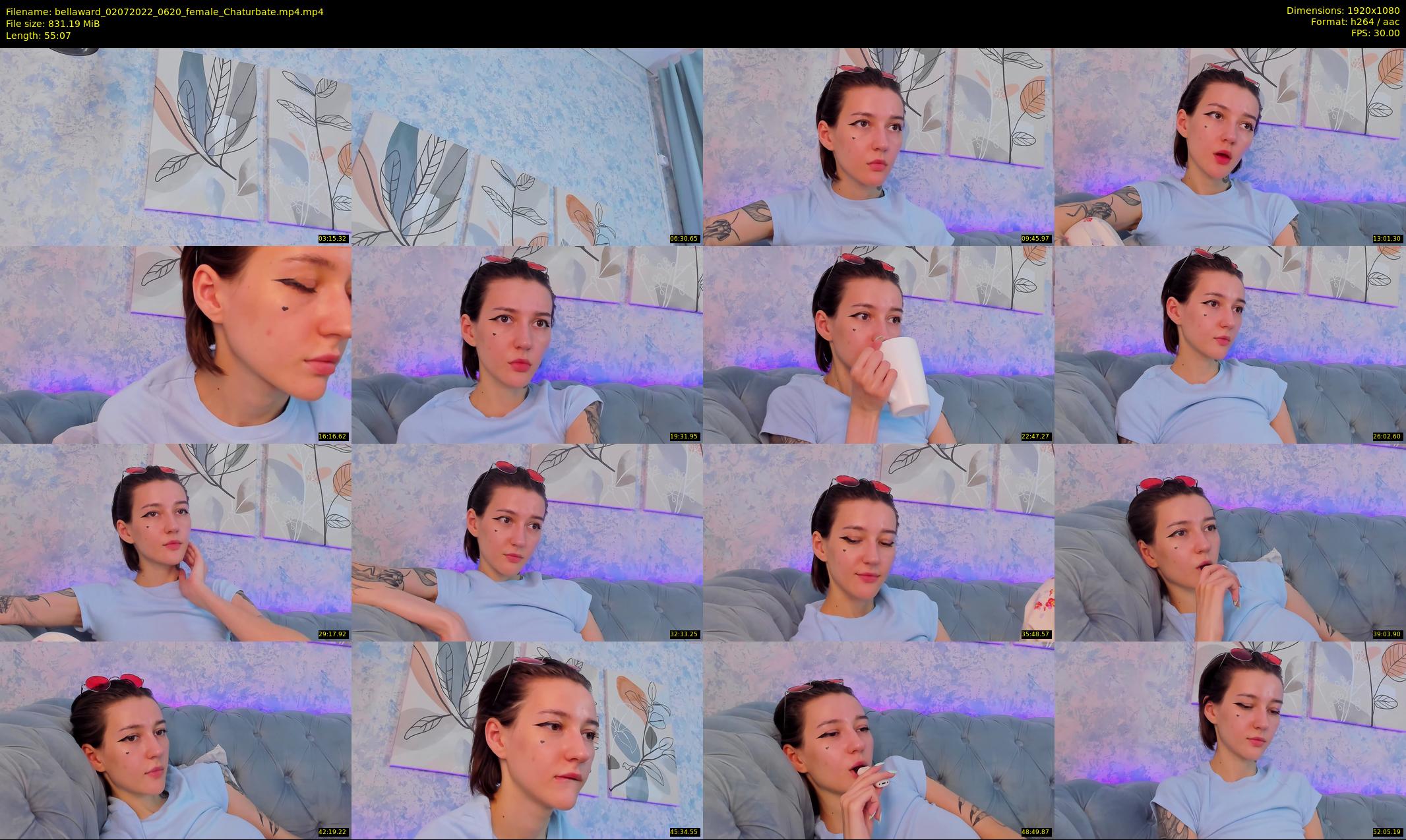 bellaward — 56 minute Chaturbate female cam show recording, 1080p, Jul 2, 2022