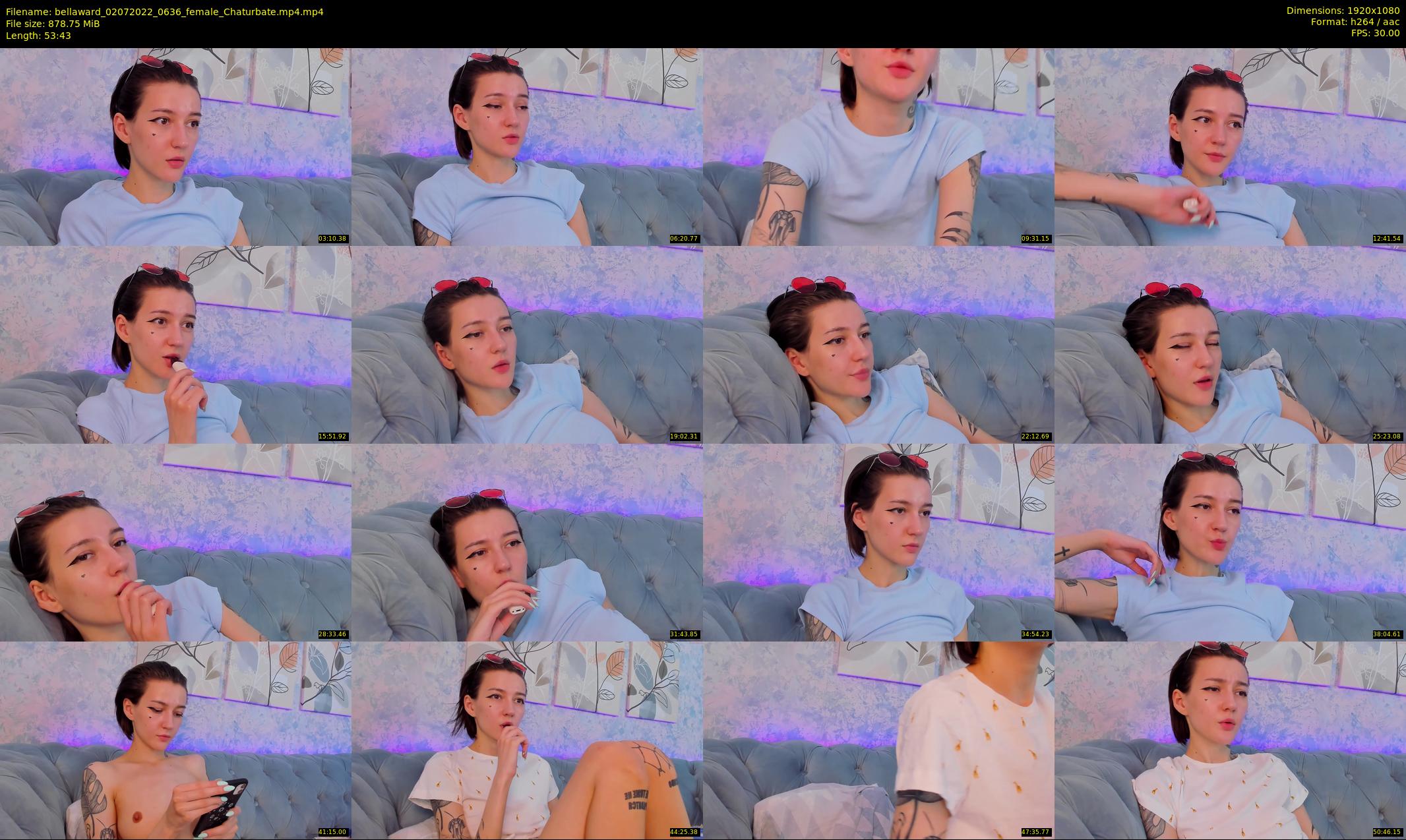 bellaward — 54 minute Chaturbate female cam show recording, 1080p, Jul 2, 2022