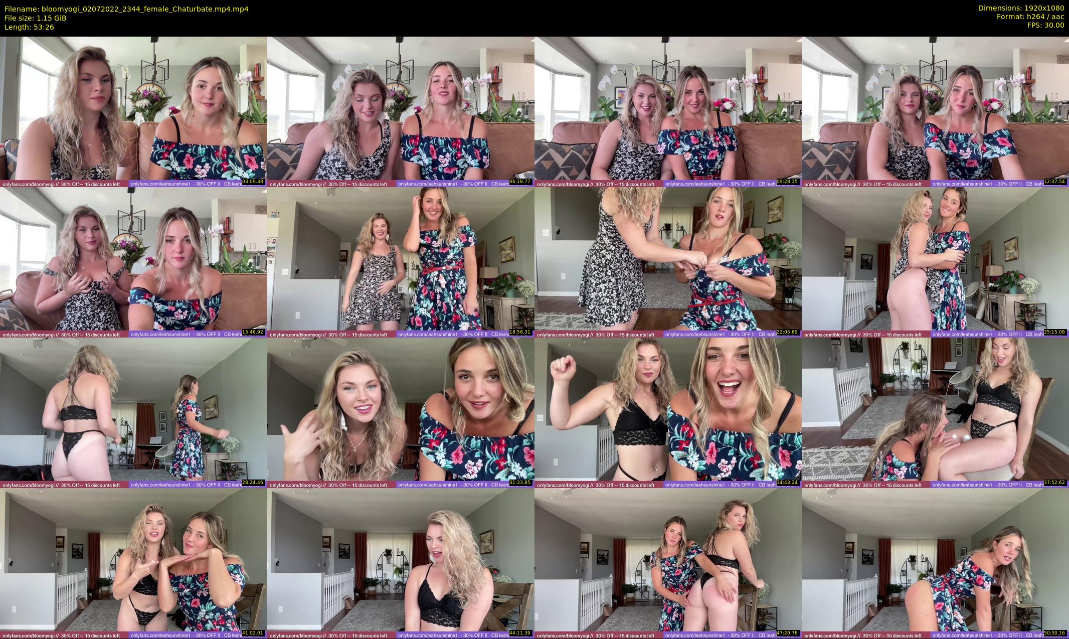 bloomyogi — 54 minute Chaturbate female cam show recording, 1080p, Jul 2, 2022