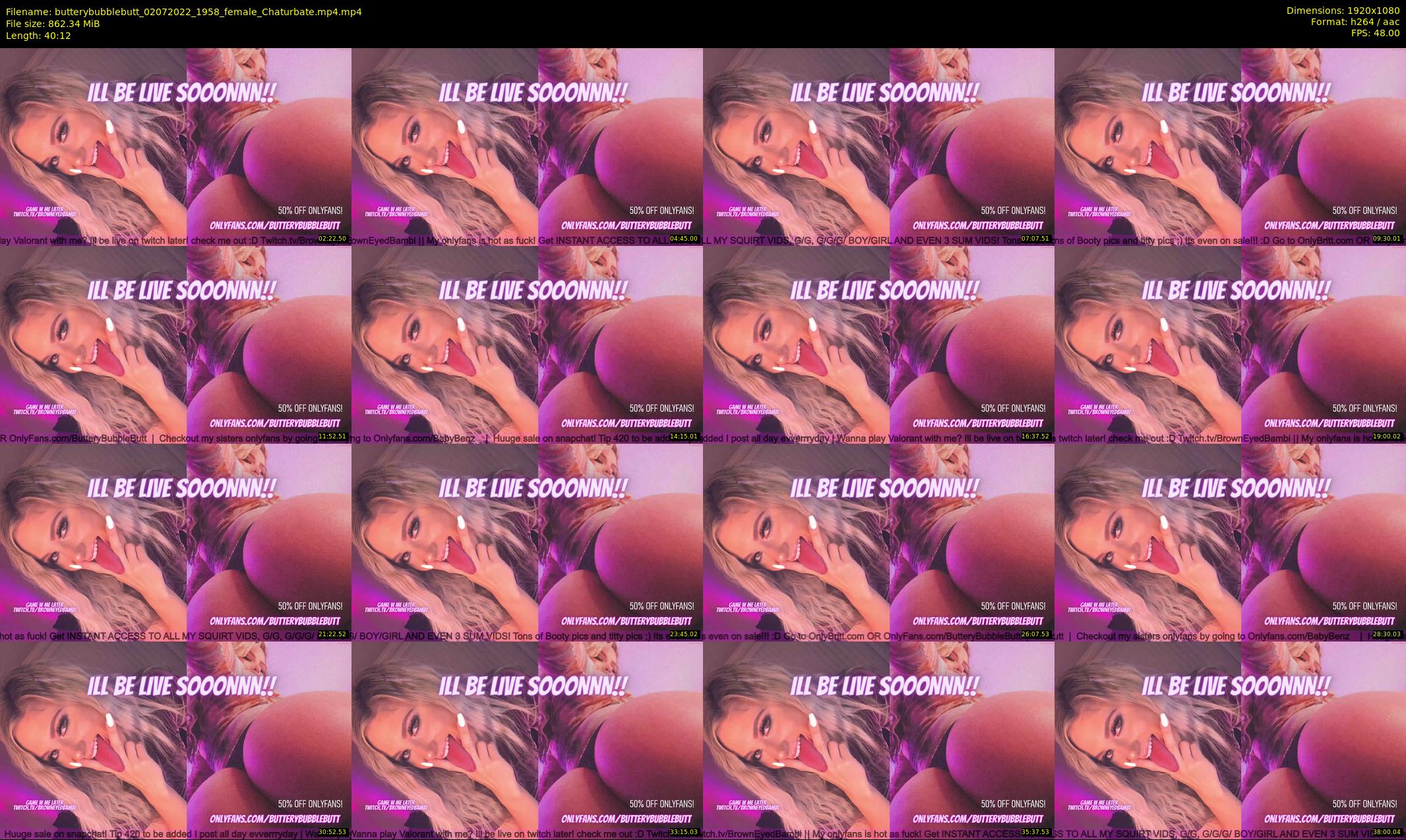 butterybubblebutt — 41 minute Chaturbate couple cam show recording, 1080p, Jul 2, 2022